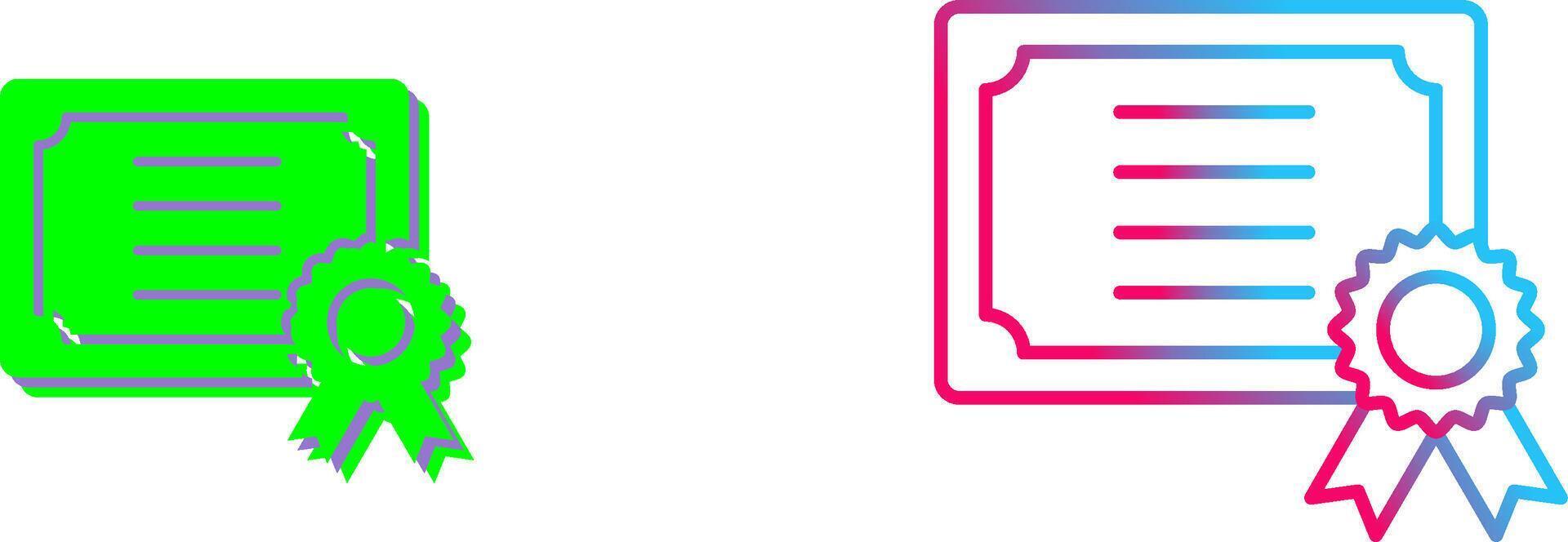 Certificate Icon Design vector
