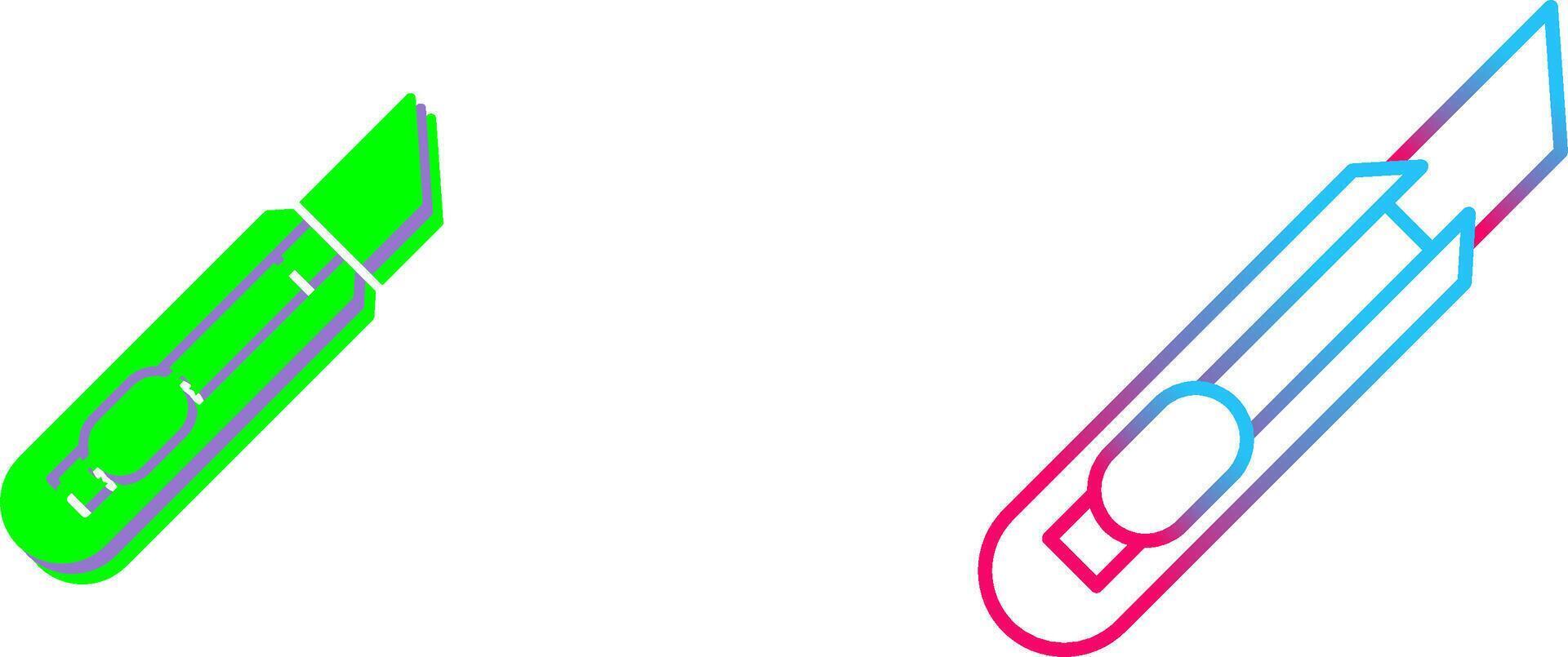 Stationery Knife Icon Design vector