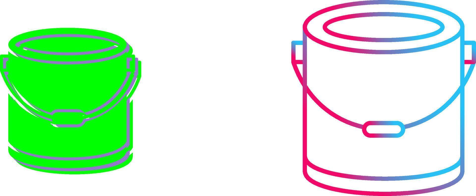 Paint Bucket Icon Design vector