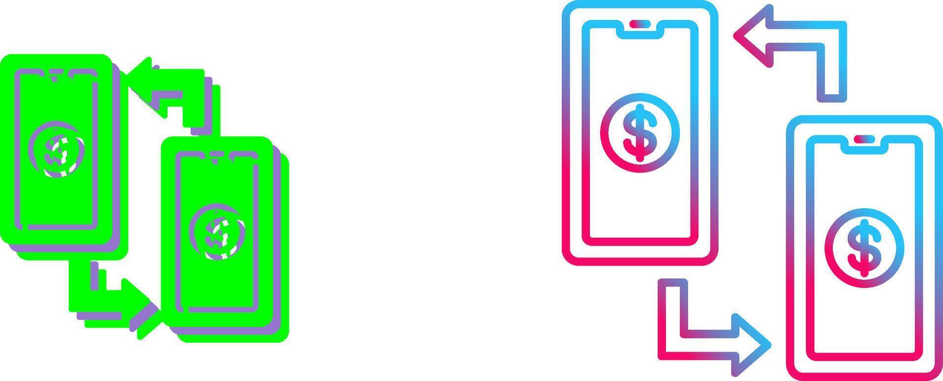Transaction Icon Design vector