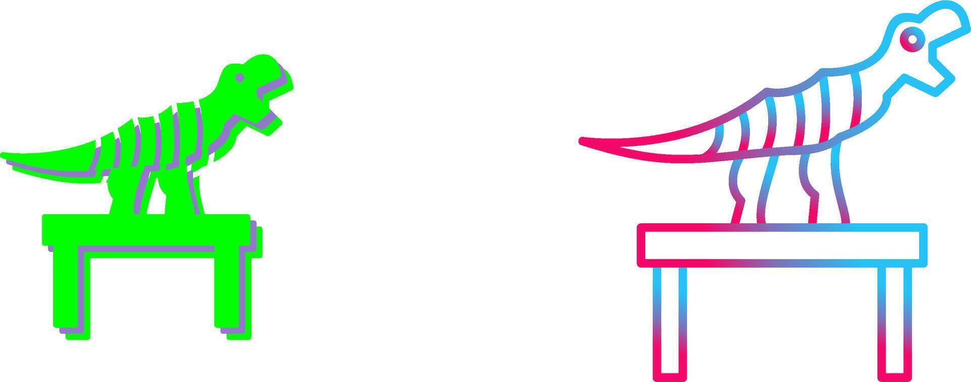 Bones Exhibit Icon Design vector