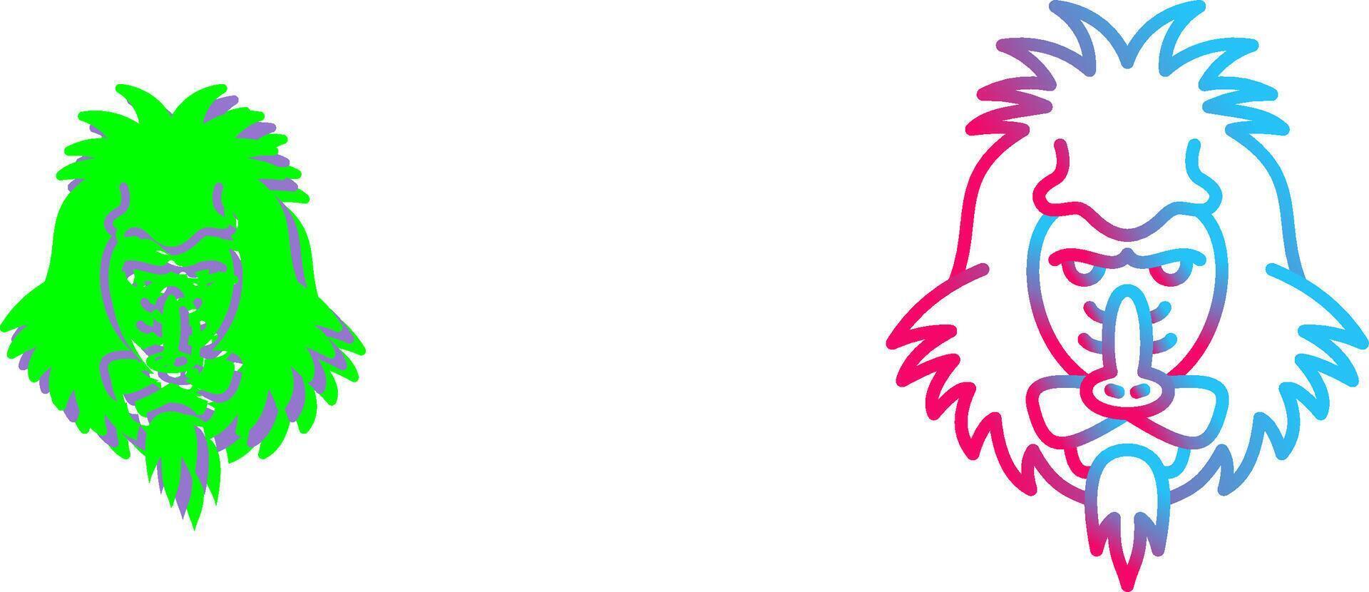 Mandrill Icon Design vector