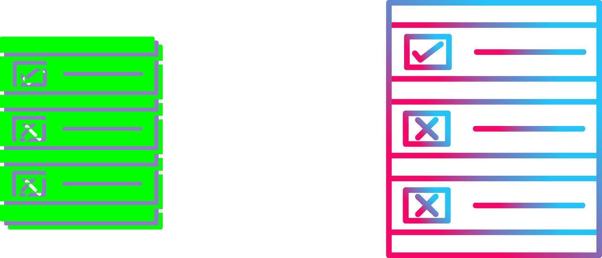 Ballot Paper Icon Design vector