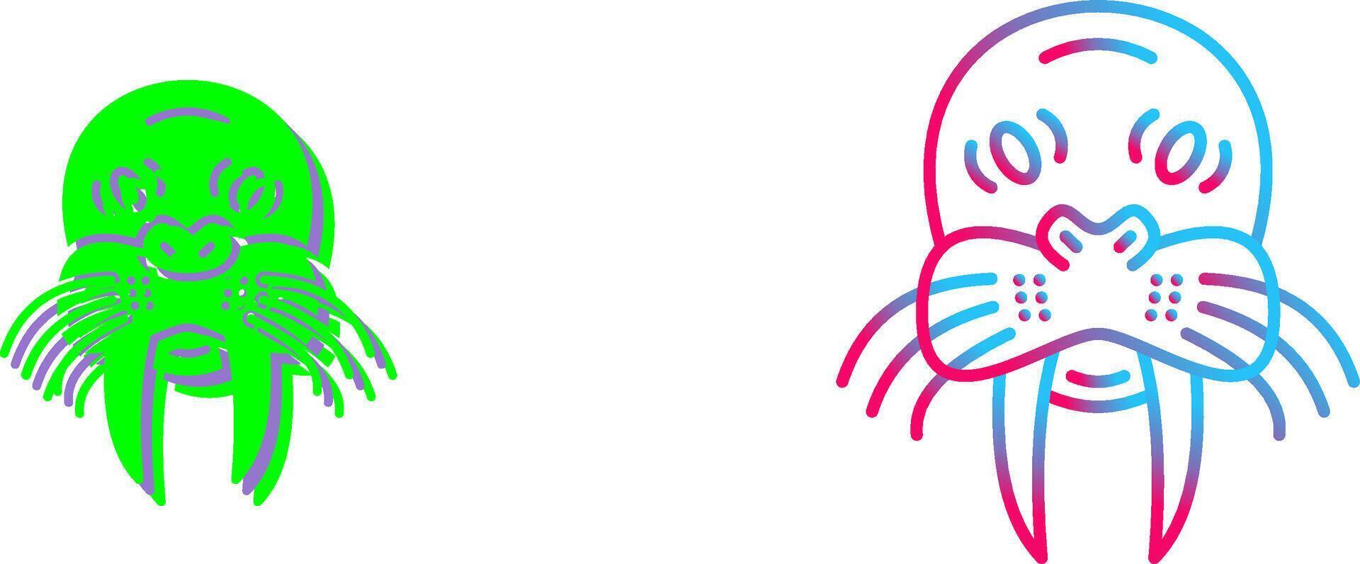 Walrus Icon Design vector