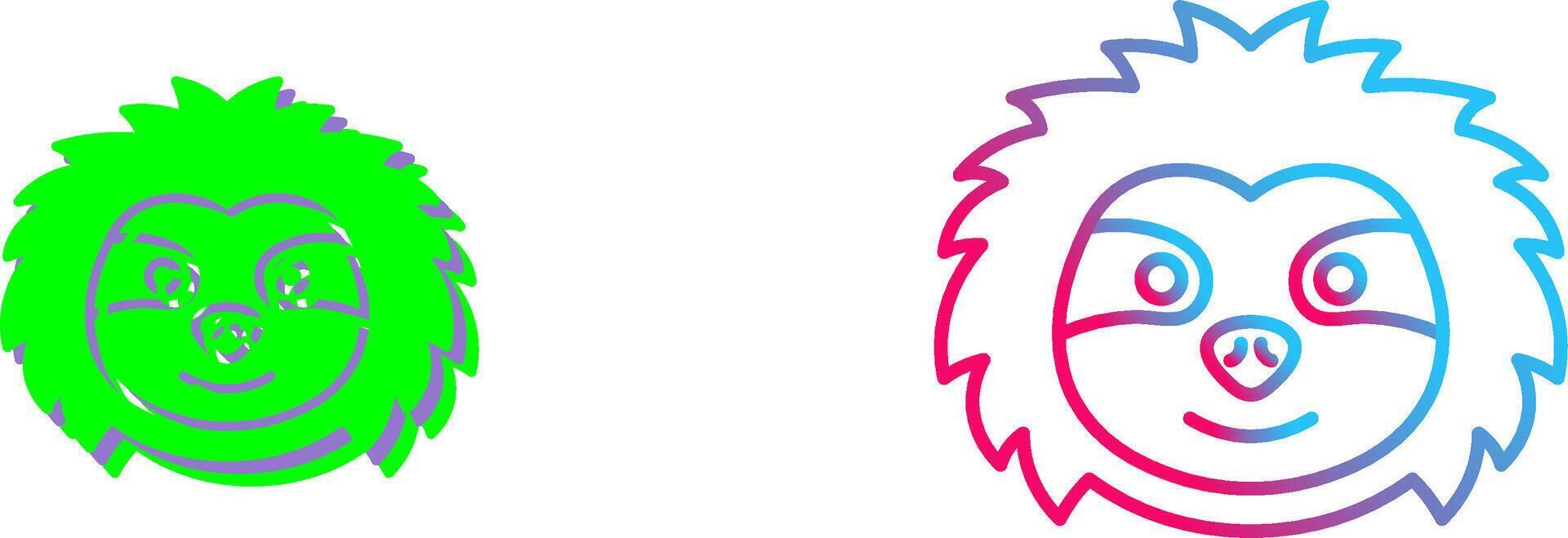 Sloth Icon Design vector