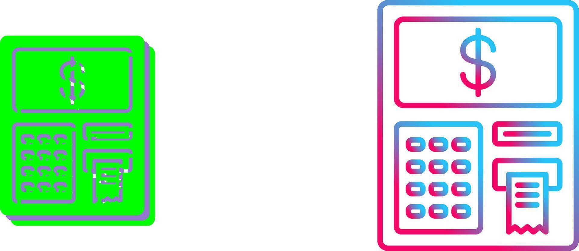 Atm Icon Design vector