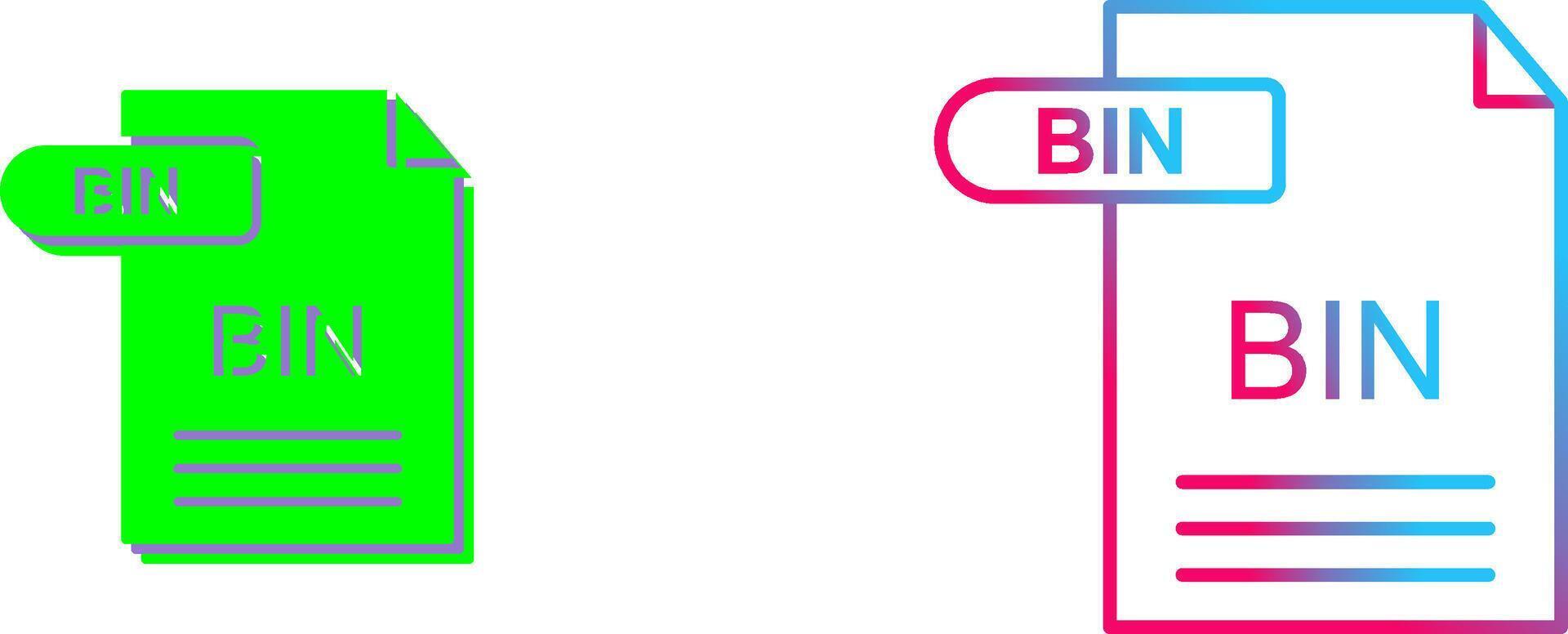 BIN Icon Design vector