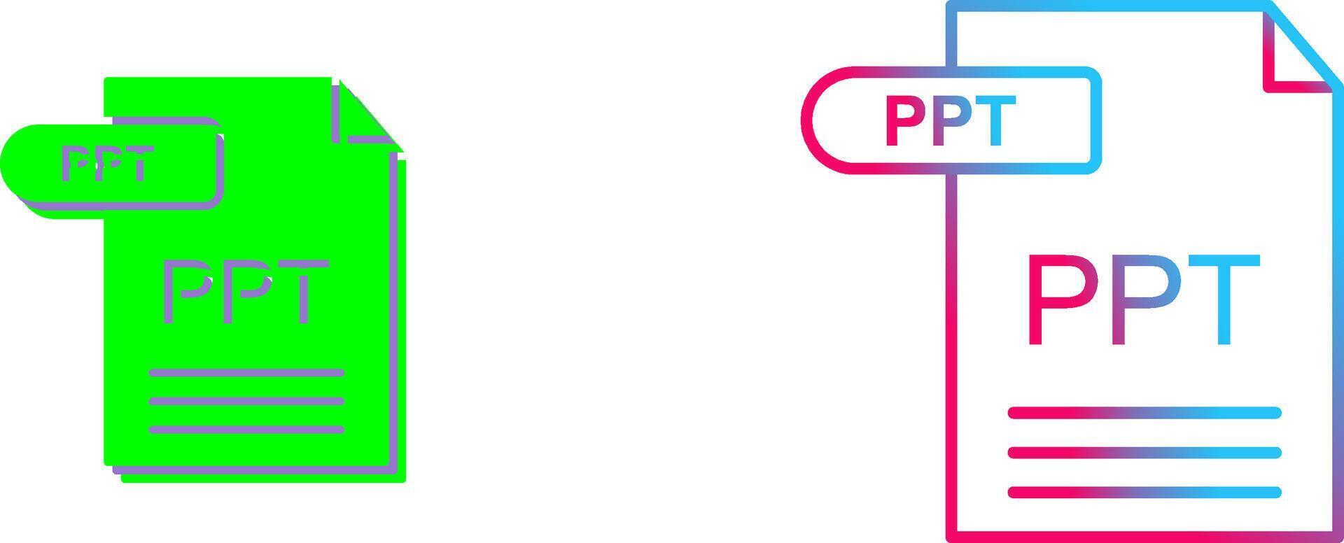 PPT Icon Design vector