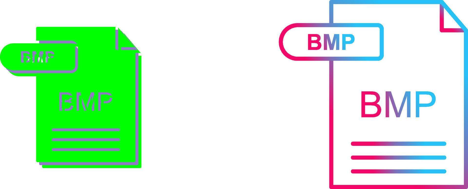BMP Icon Design vector