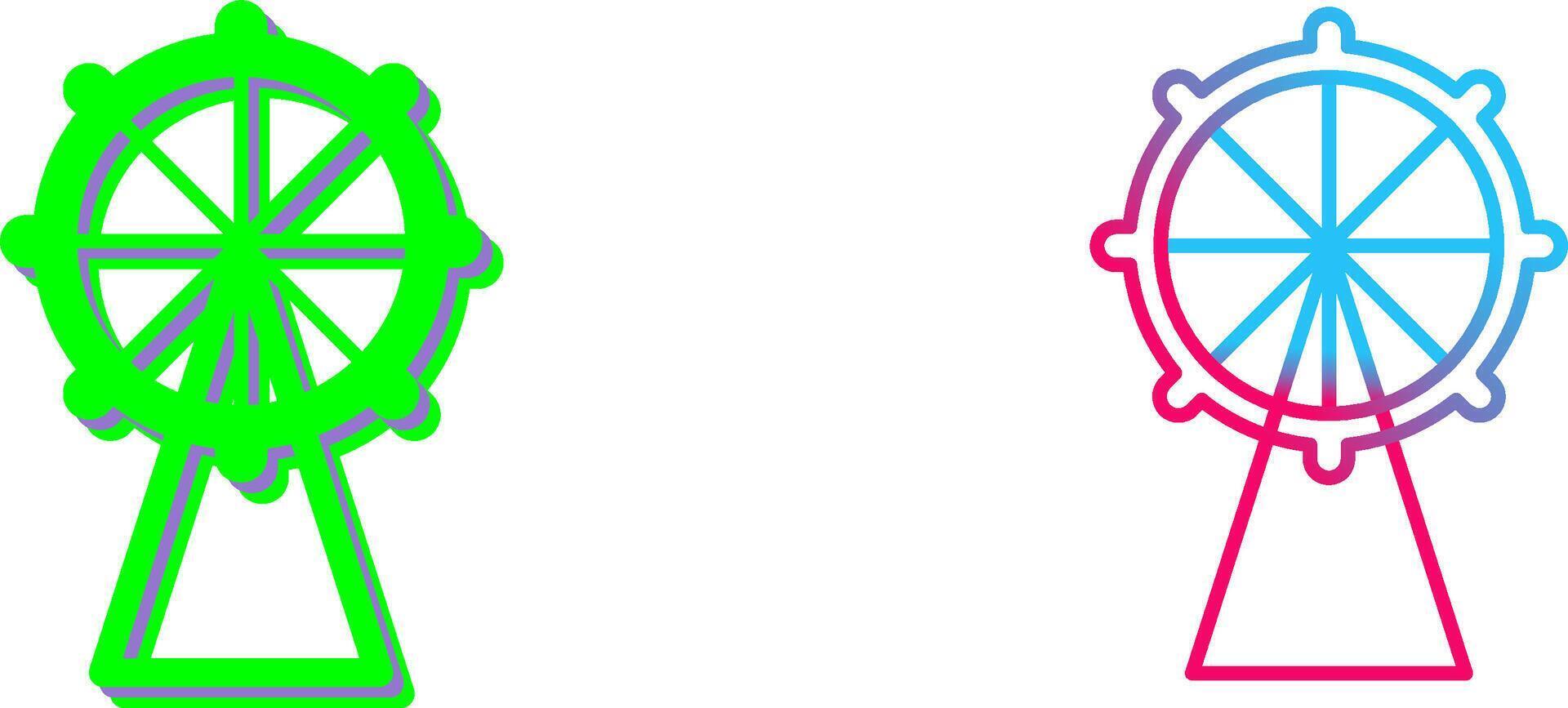 Ferris Wheel Icon Design vector