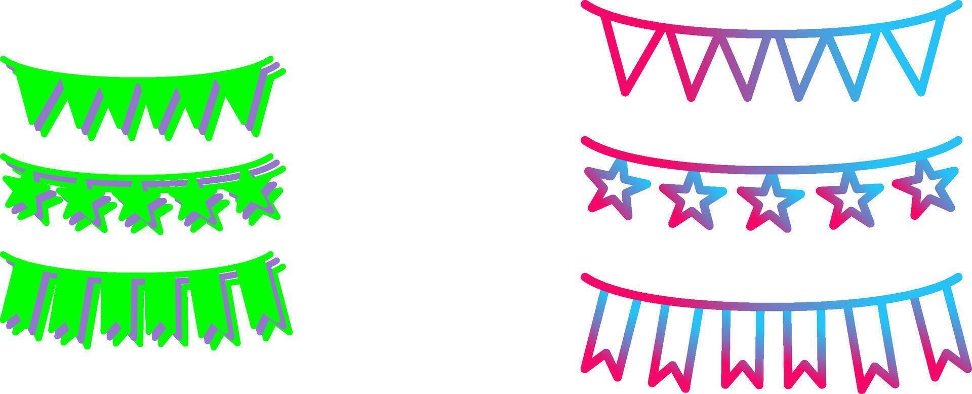 Garlands Icon Design vector