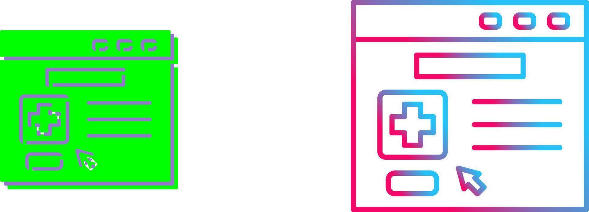 Browser Icon Design vector