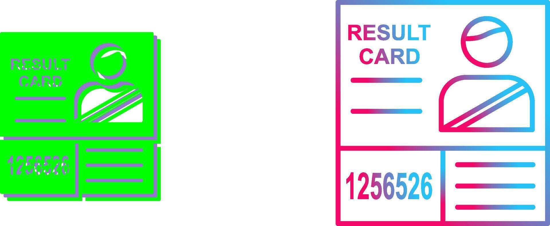 Candidate Results Icon Design vector