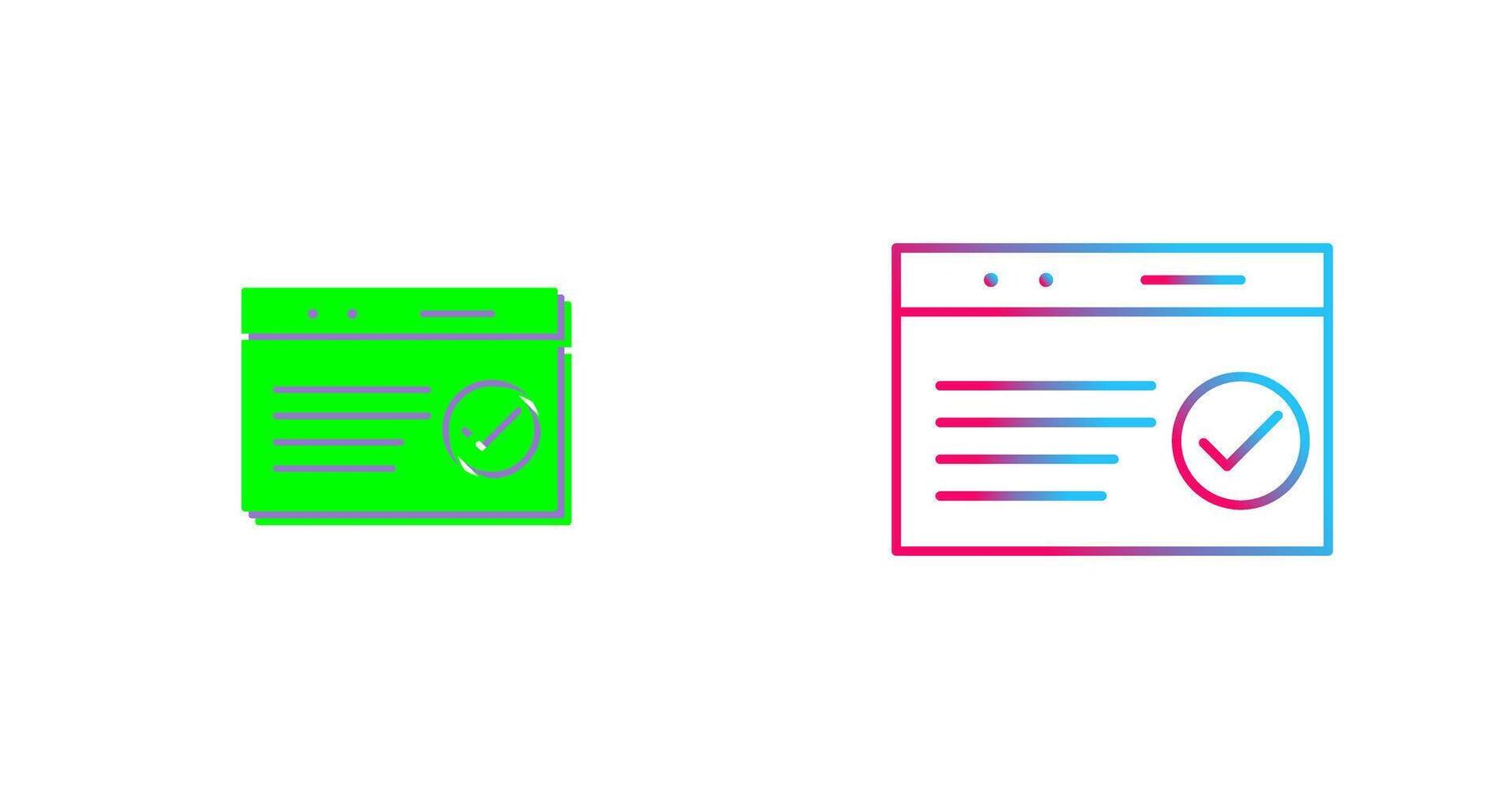 Unique QC Passed Icon Design vector