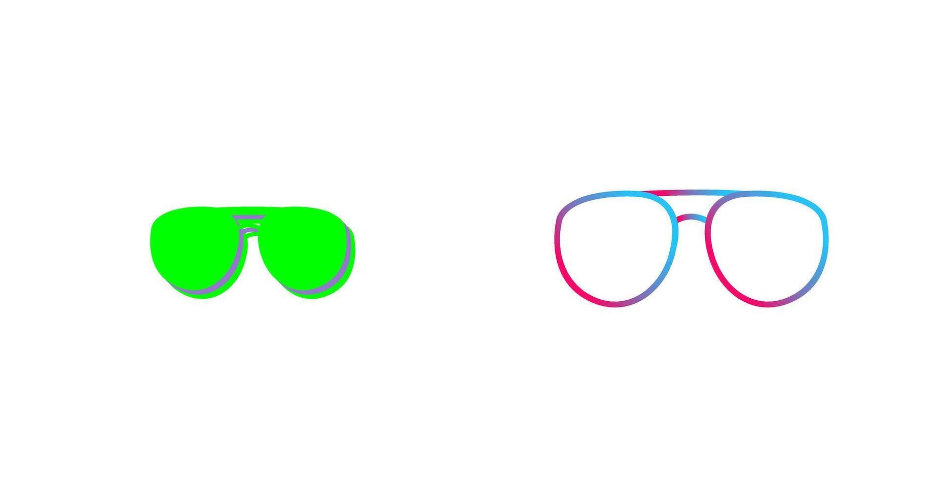Unique Glasses Icon Design vector