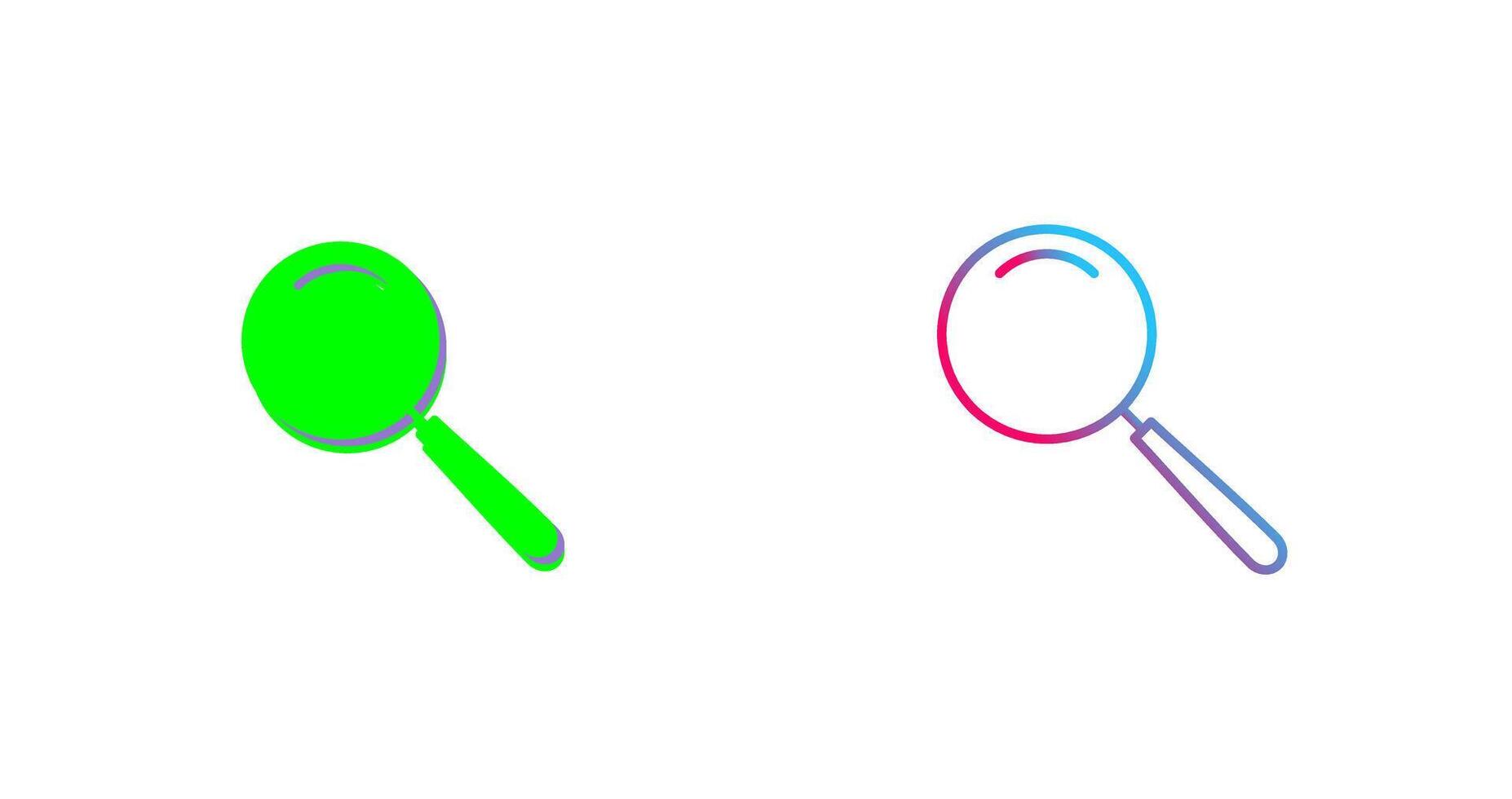 Unique Magnifier Icon Design vector