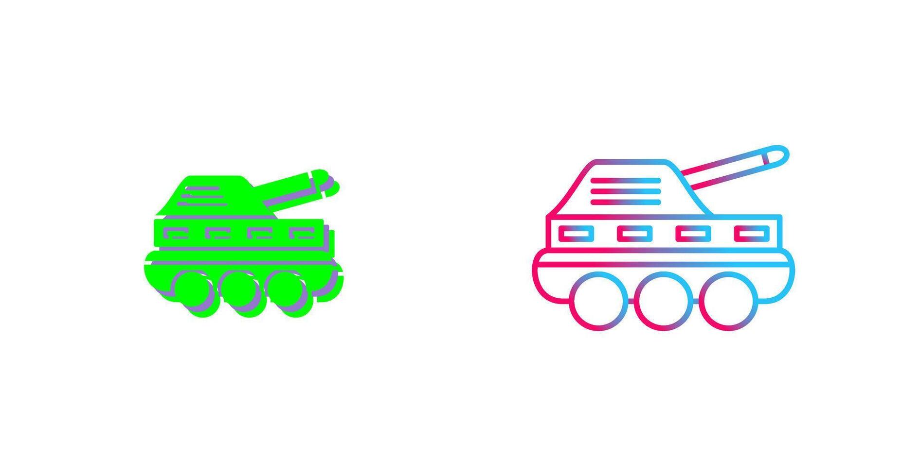 Infantry Tank Icon Design vector