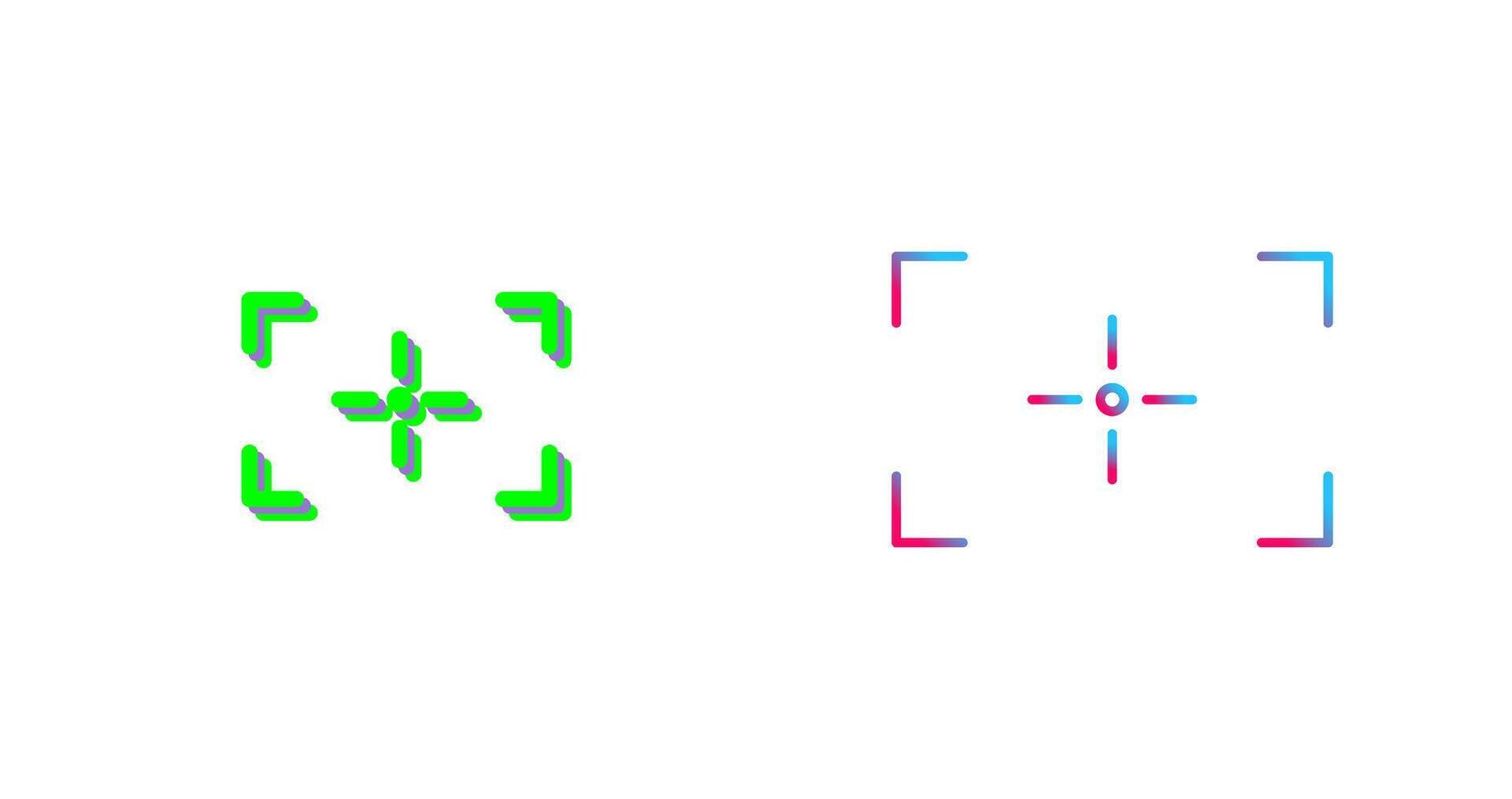 Unique Focus Icon Design vector