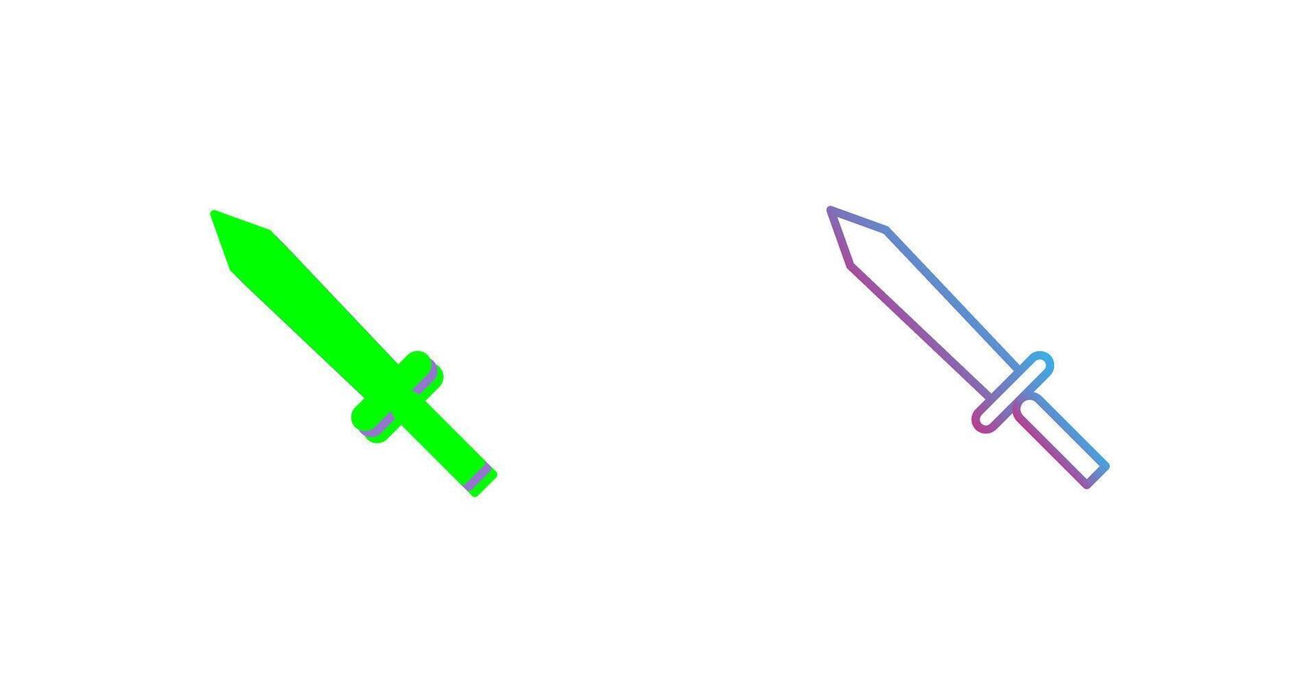 Unique Sword Icon Design vector