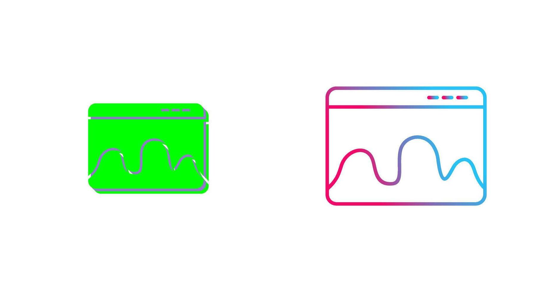 Webpage Statistics Icon Design vector