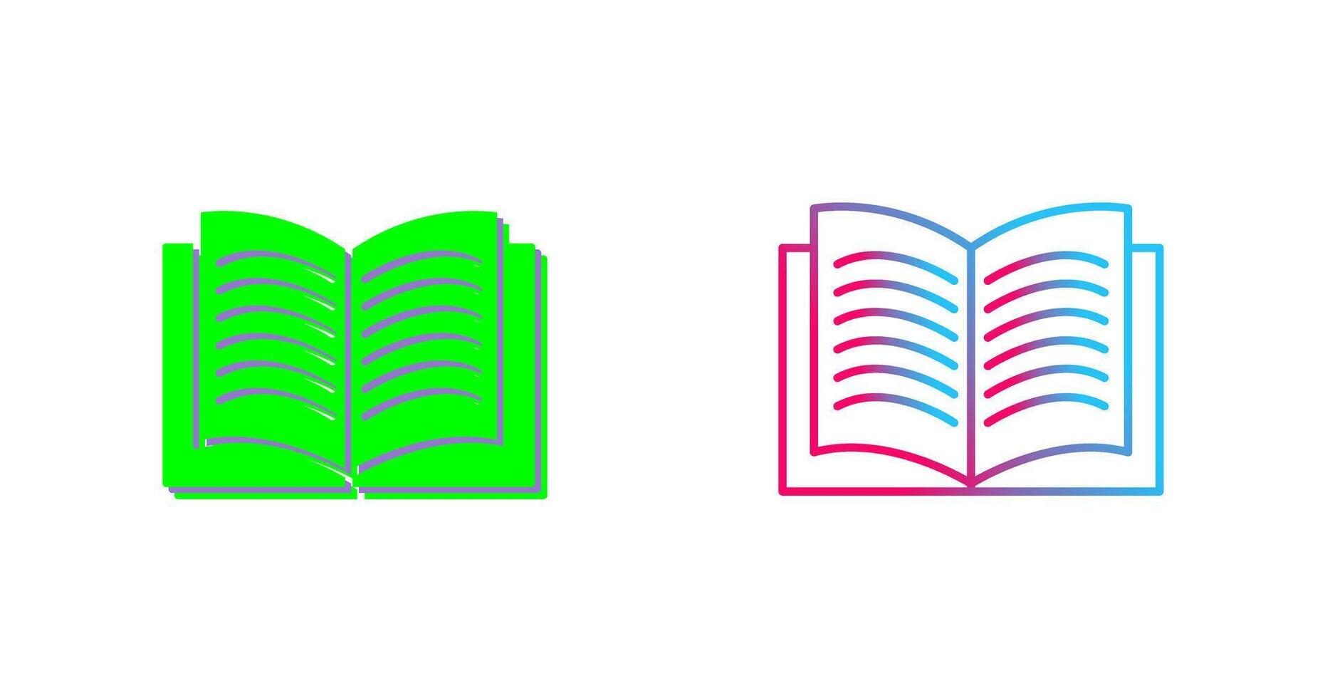 Unique Textbook Icon Design vector