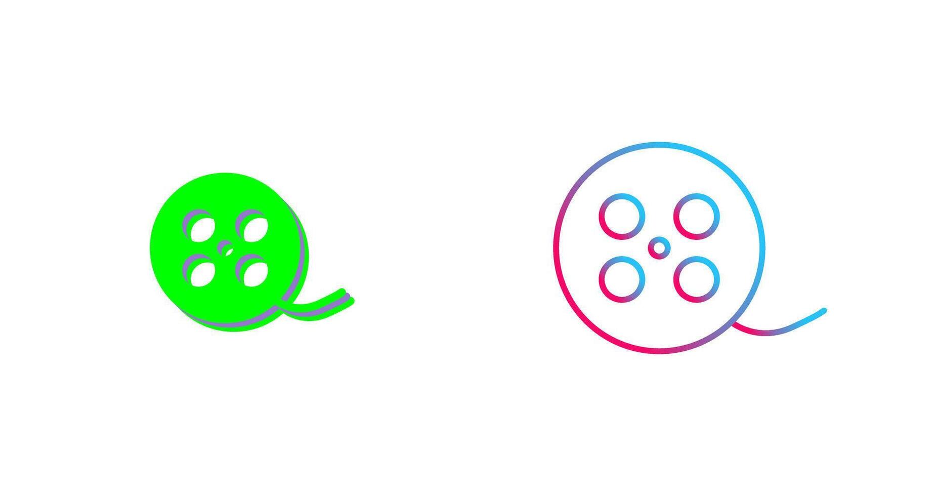 Reel Icon Design vector
