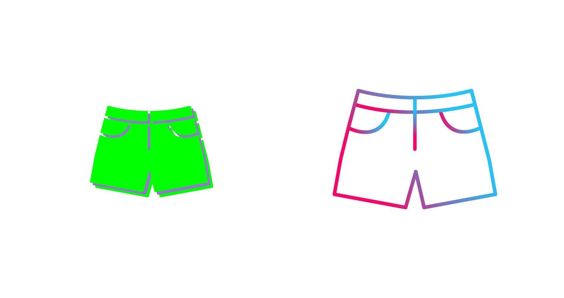Shorts Icon Design vector