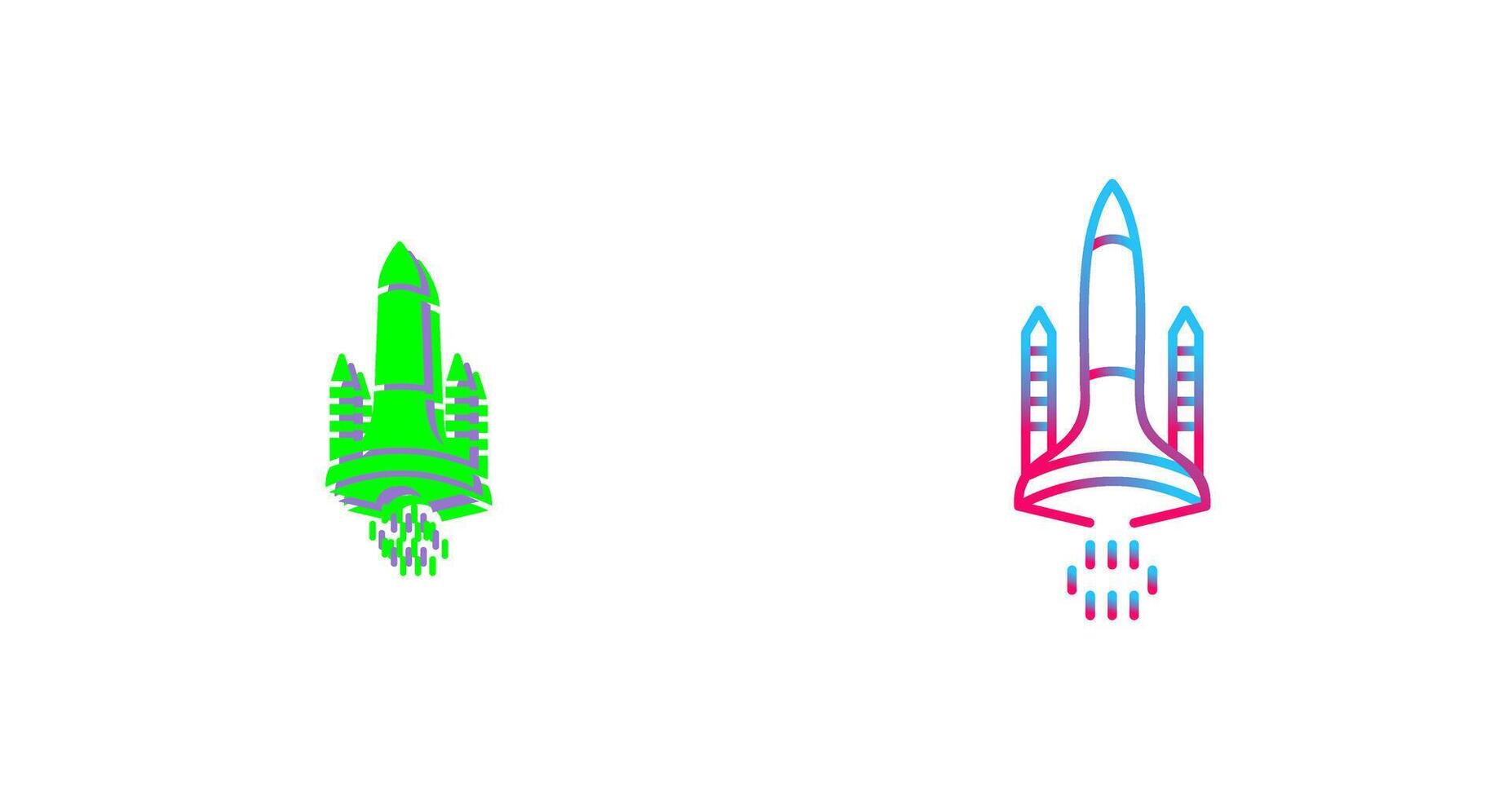 Space Shuttle Icon Design vector