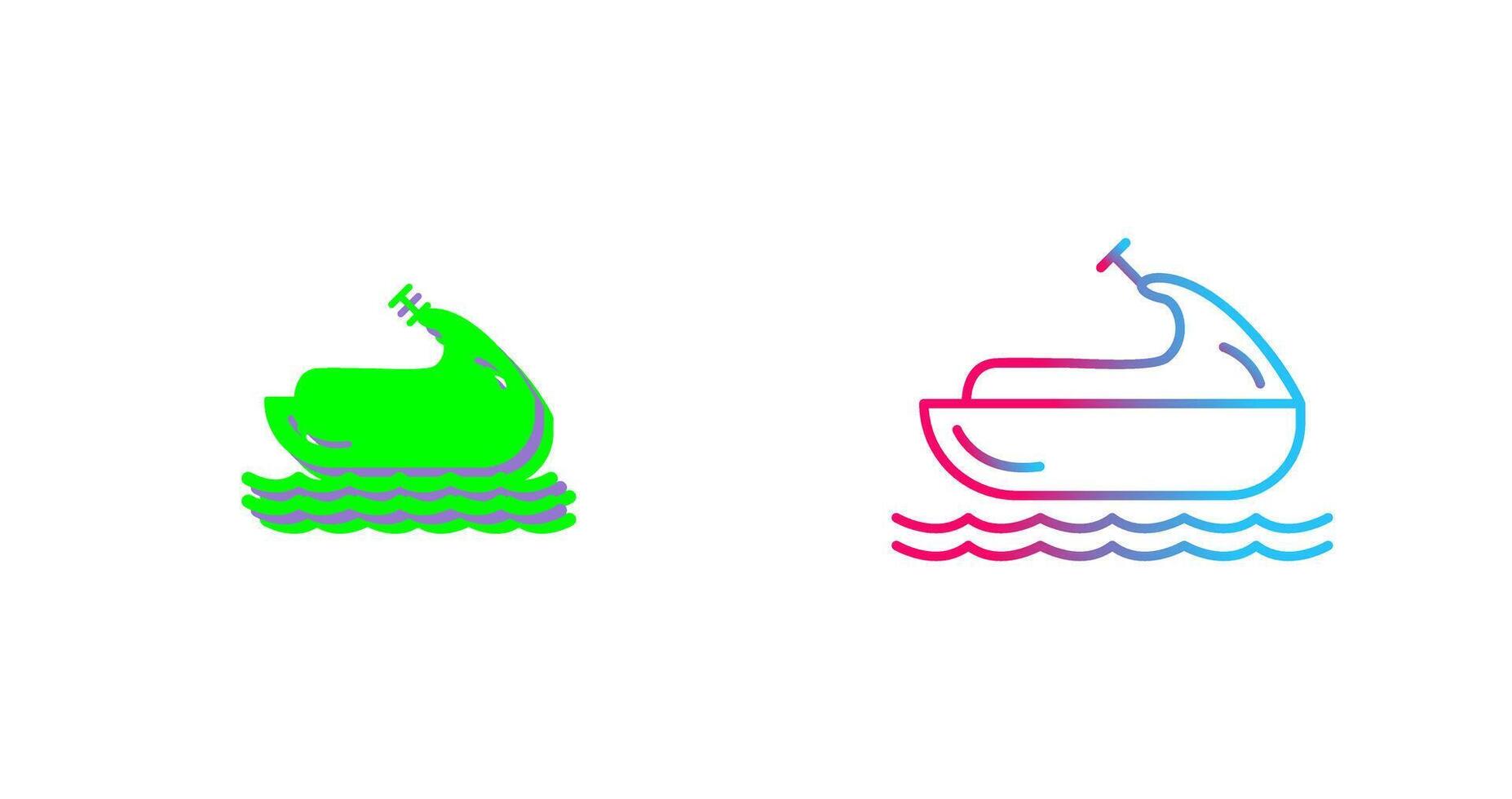Jet Ski Icon Design vector