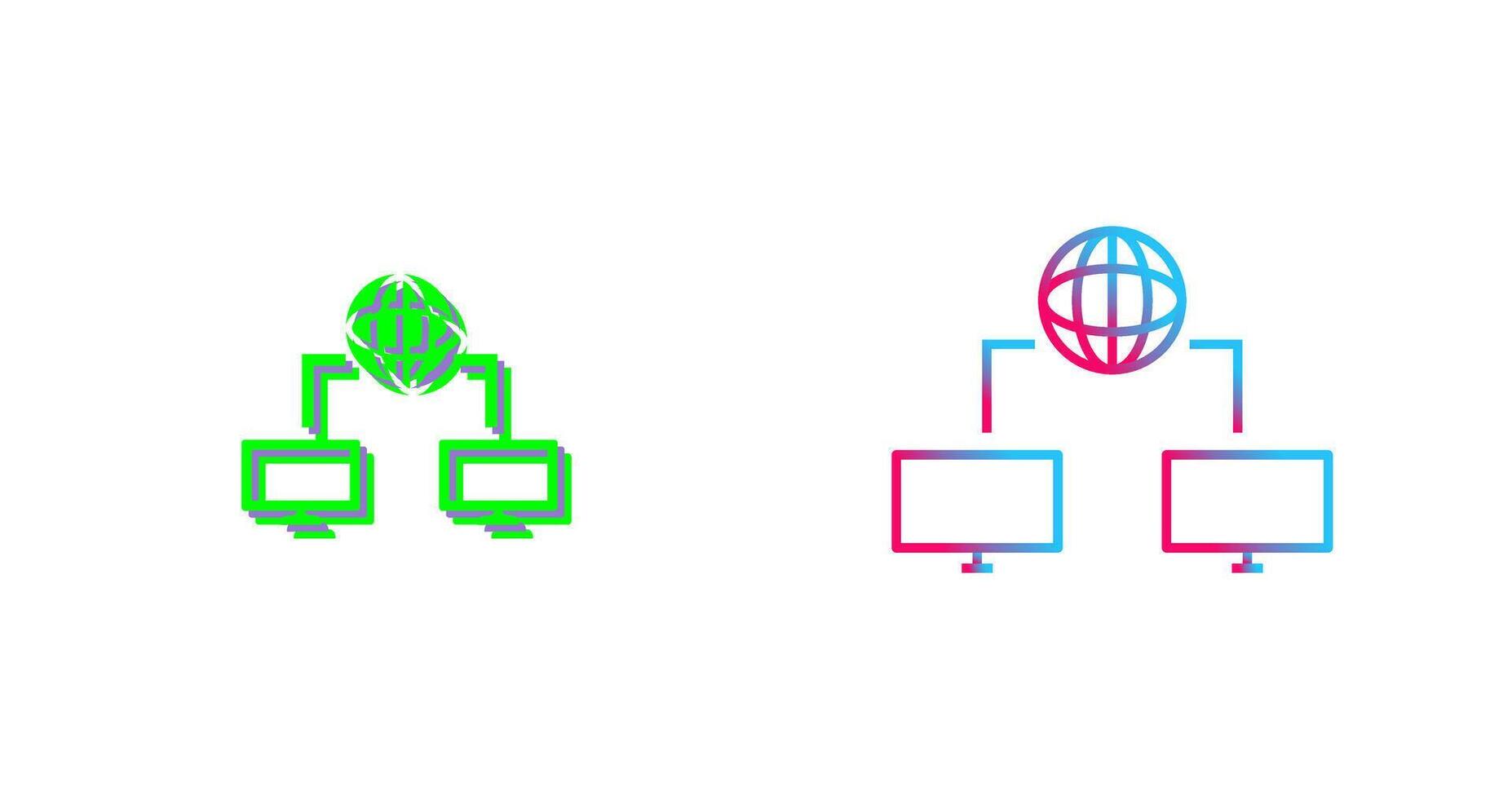 Unique Internet Connectivity Icon Design vector