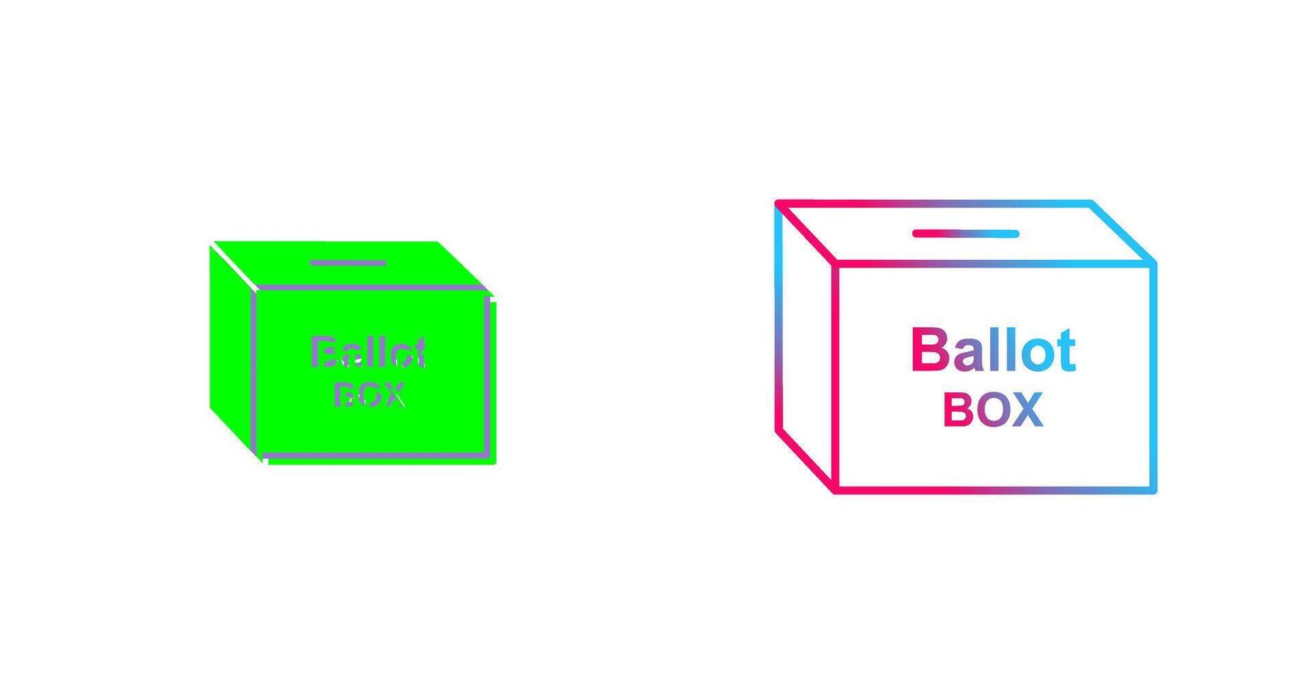 Ballot Box Icon Design vector