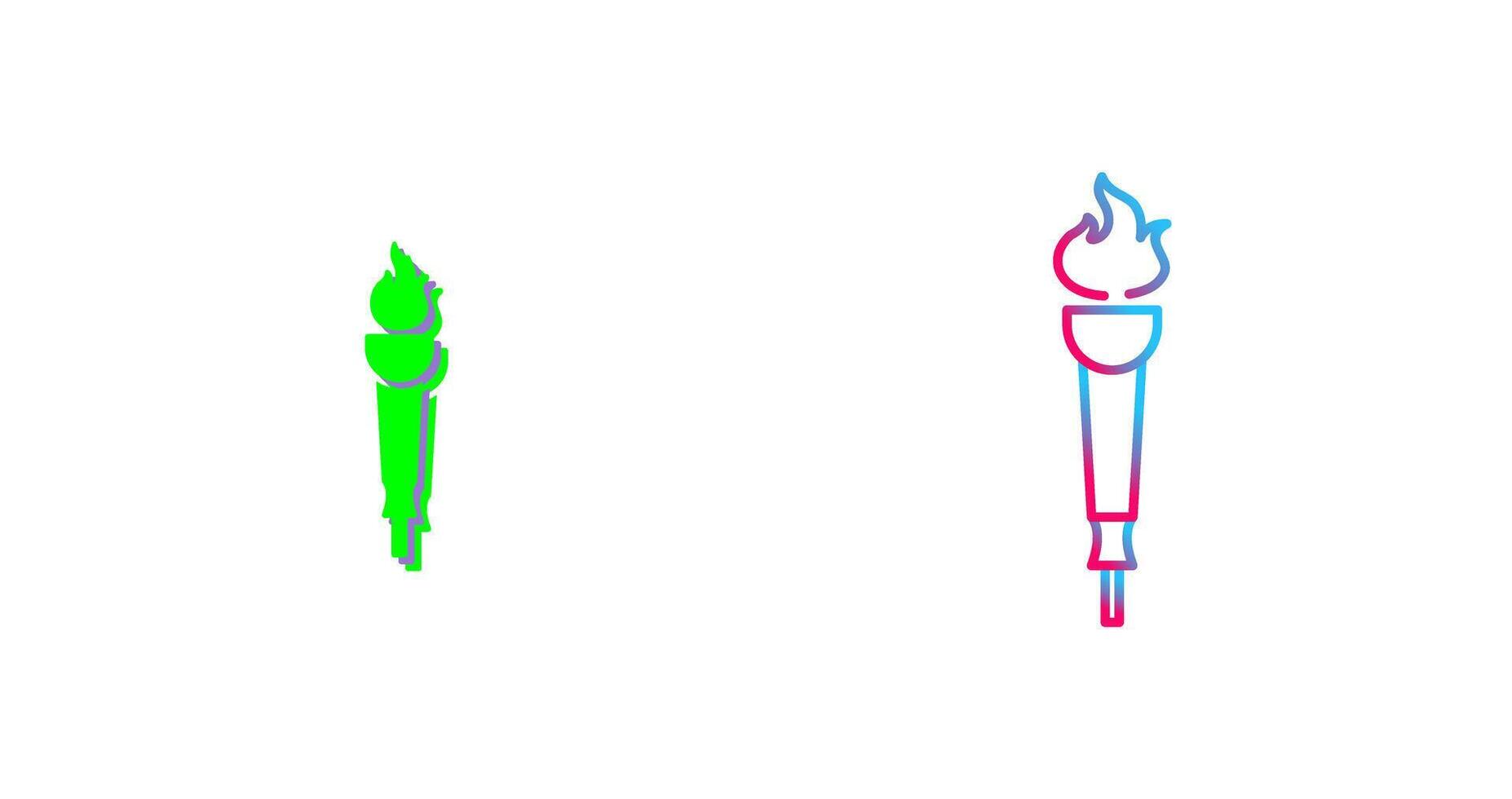 Museum Torch Icon Design vector