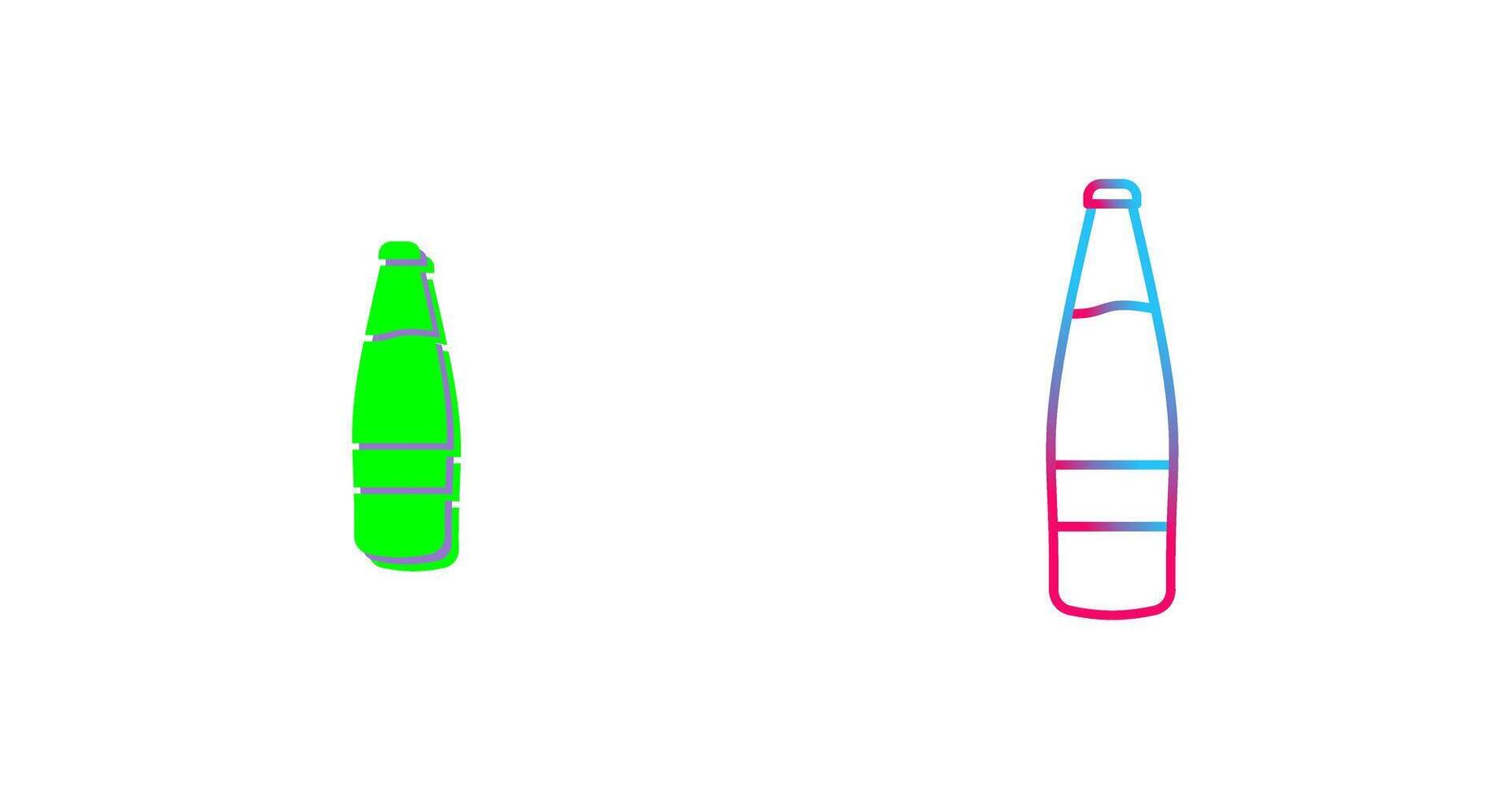 Beer Bottle Icon Design vector