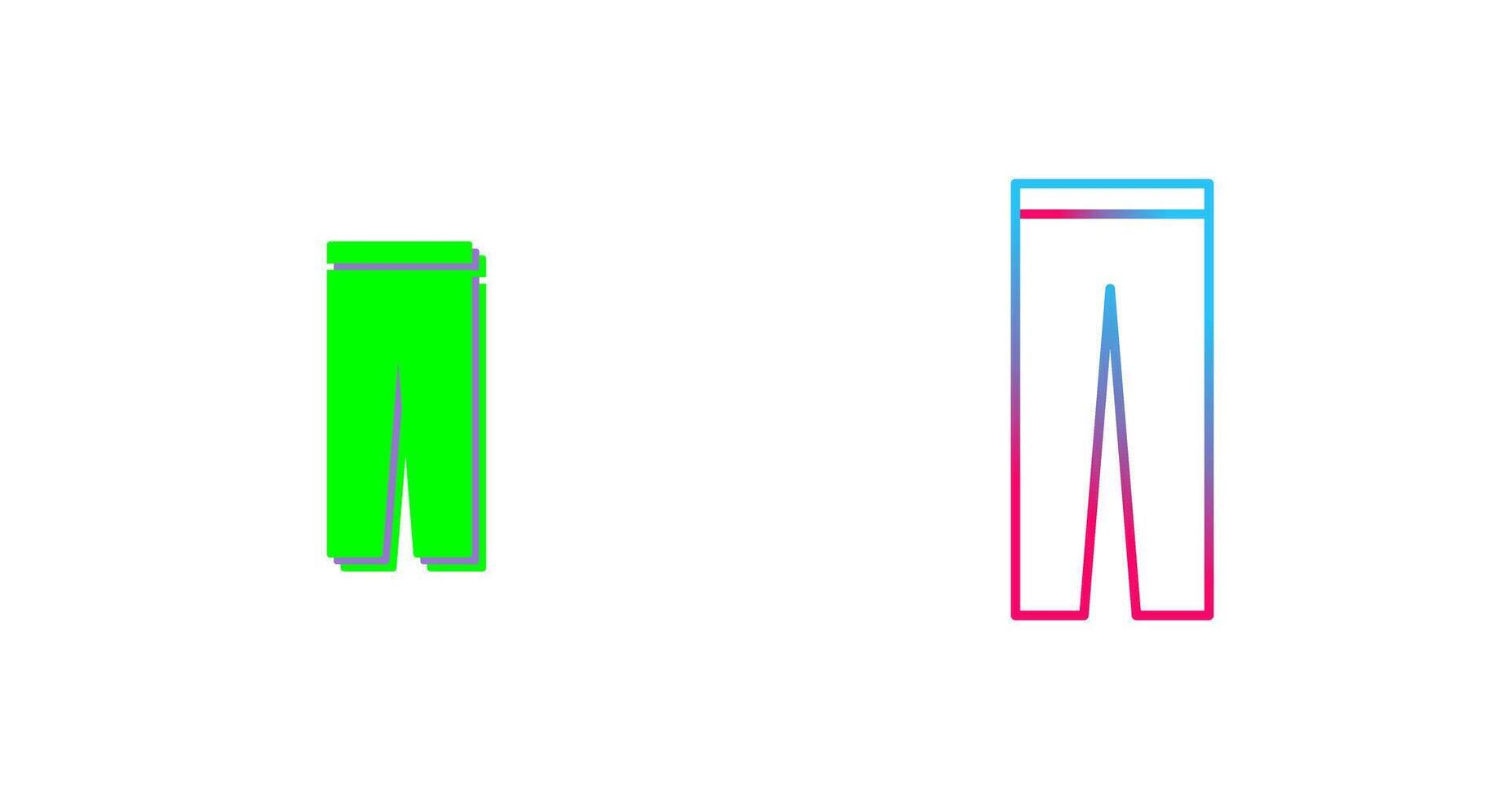 Trousers Icon Design vector