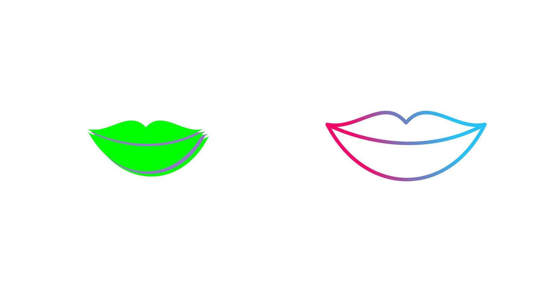 Lips Icon Design vector