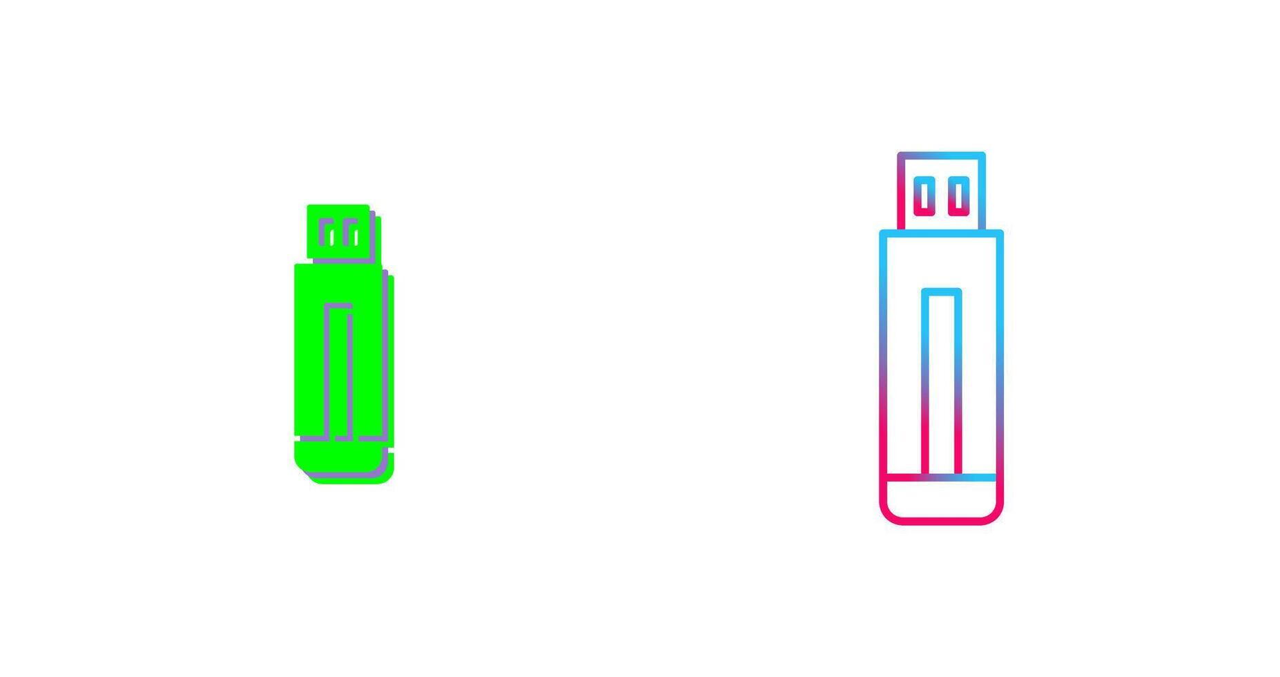 USB Drive Icon Design vector