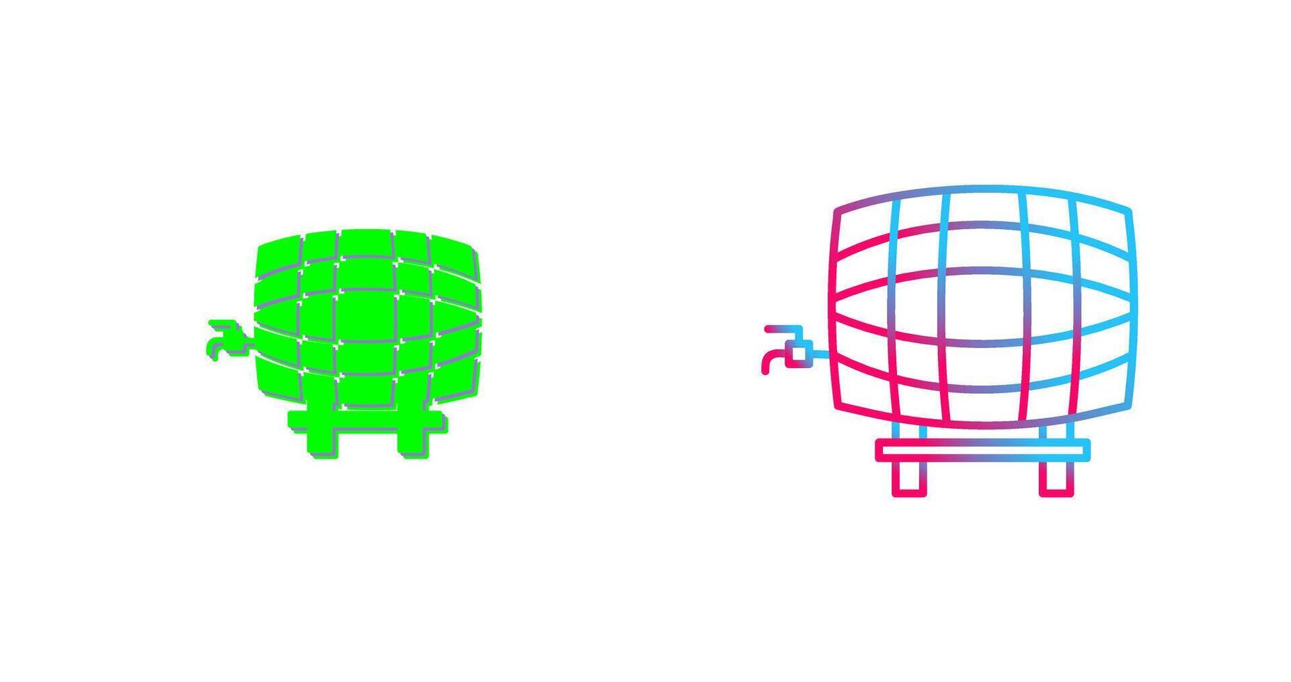 Barrel with Tap Icon Design vector