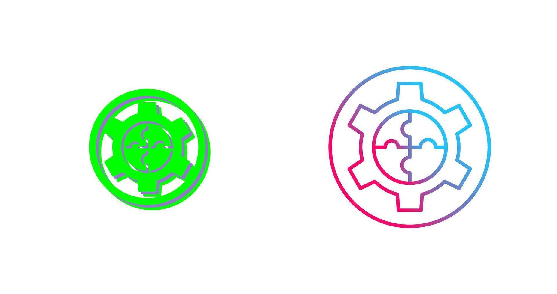 Solution Icon Design vector