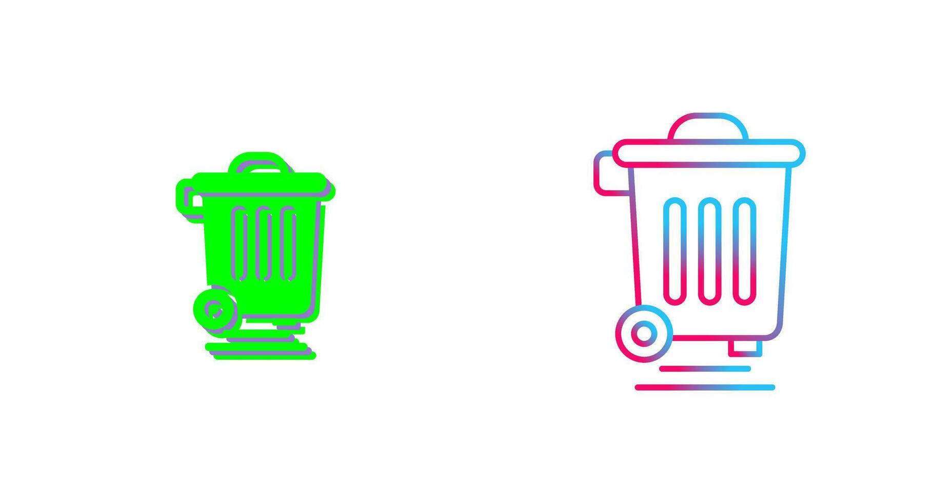 Dustbin Icon Design vector