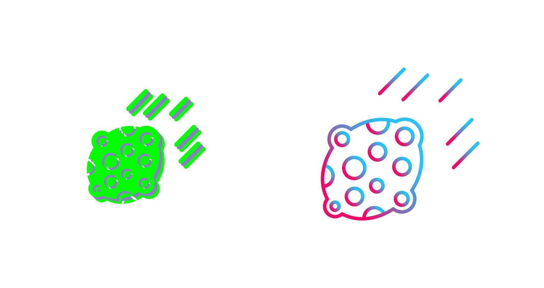 Asteroid Icon Design vector