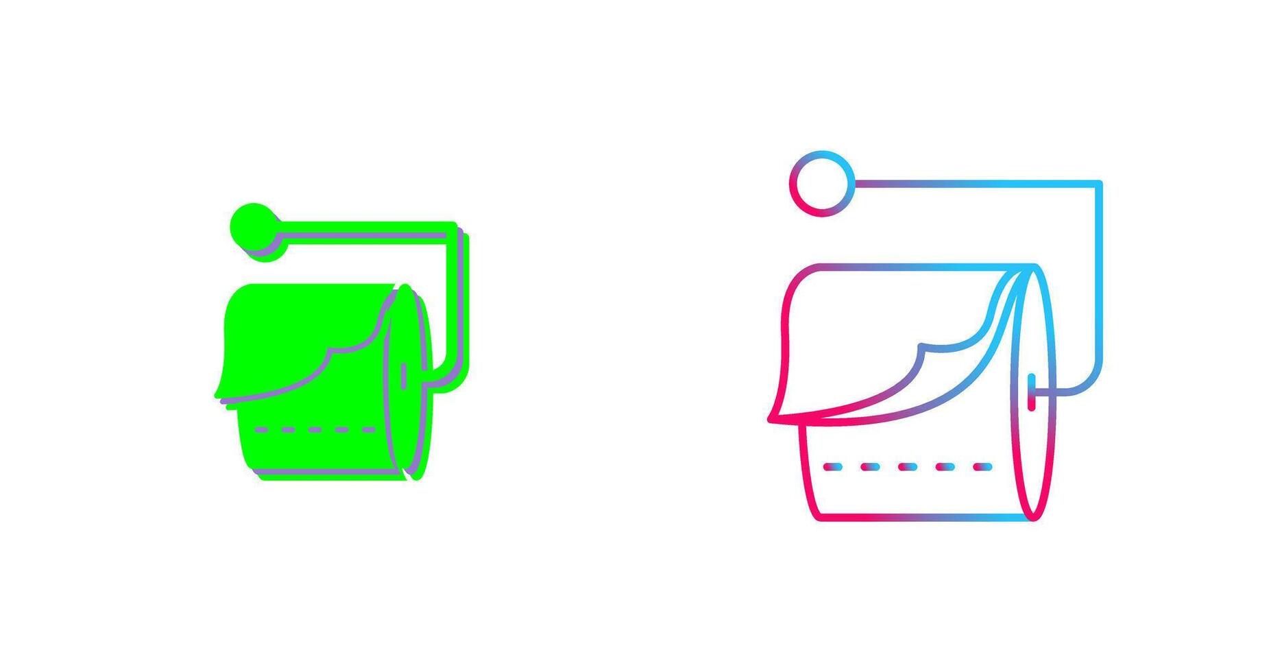 Tissue Roll Icon Design vector