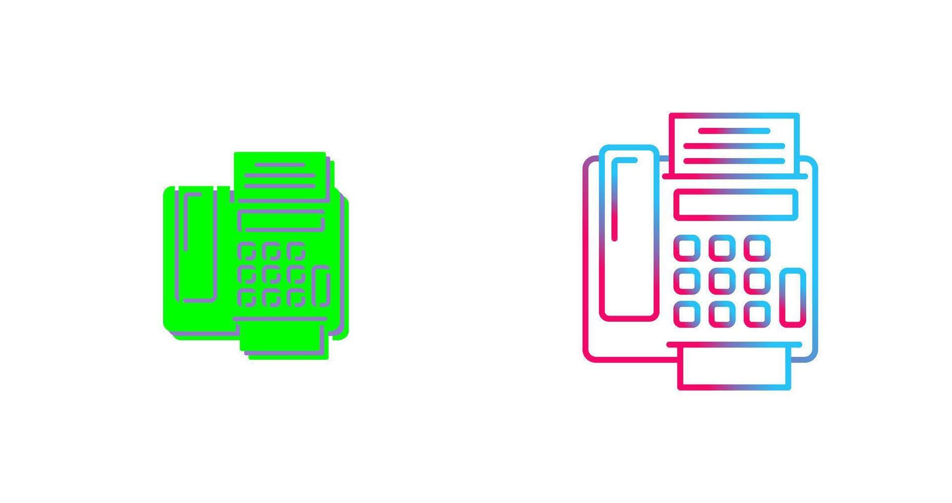 fax Machine Icon Design vector
