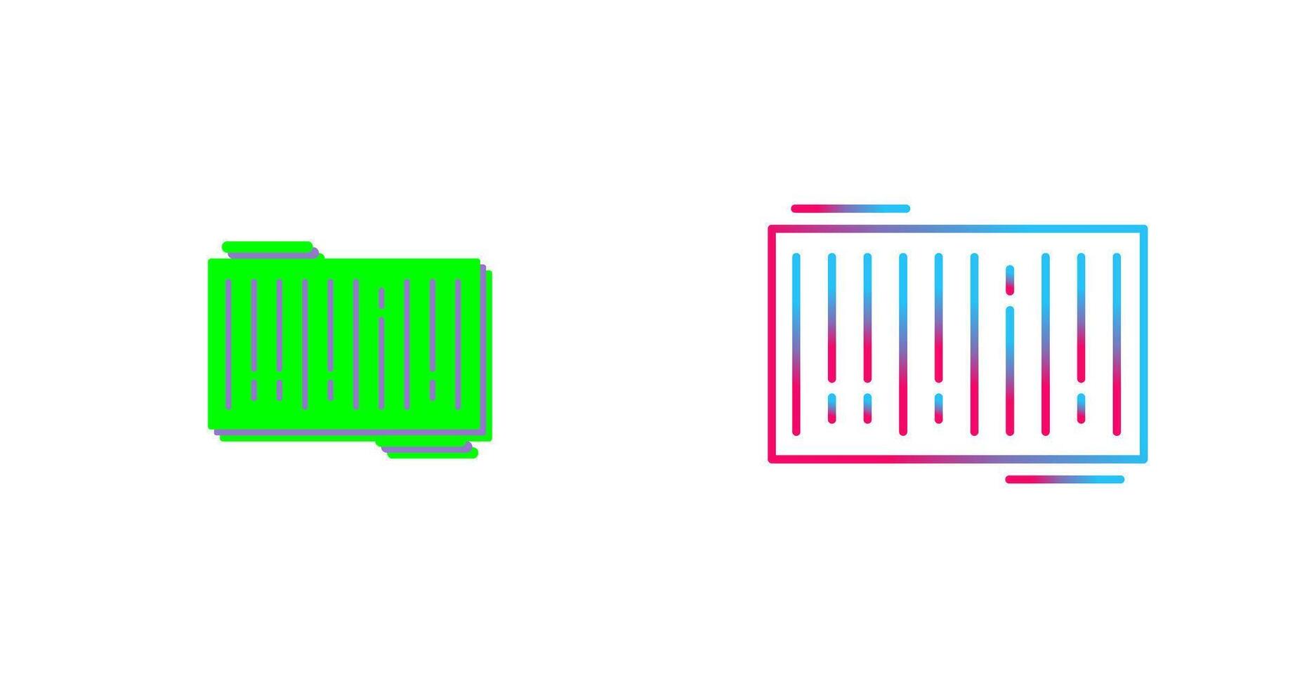 Barcode Icon Design vector
