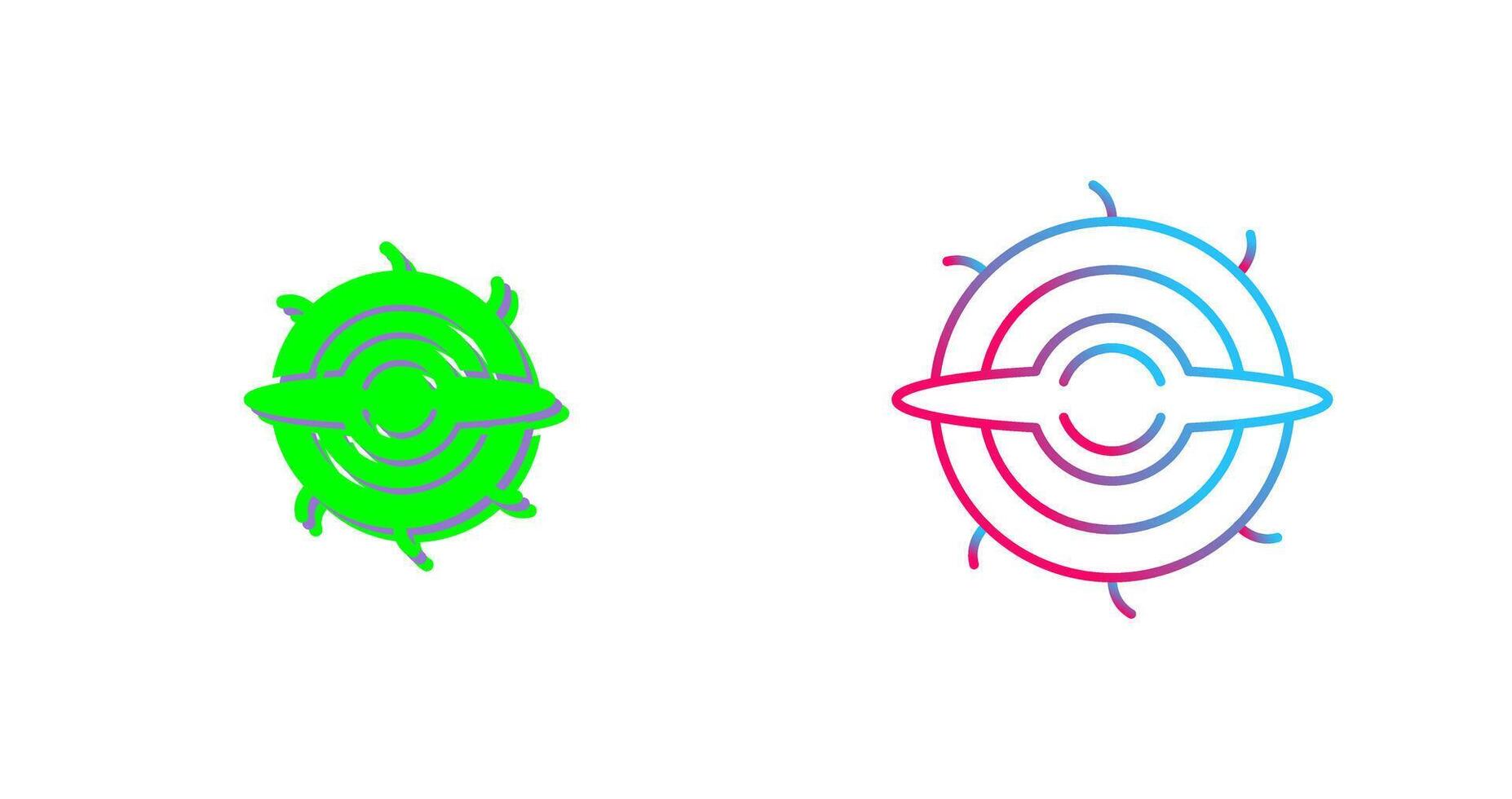 Black Hole Icon Design vector