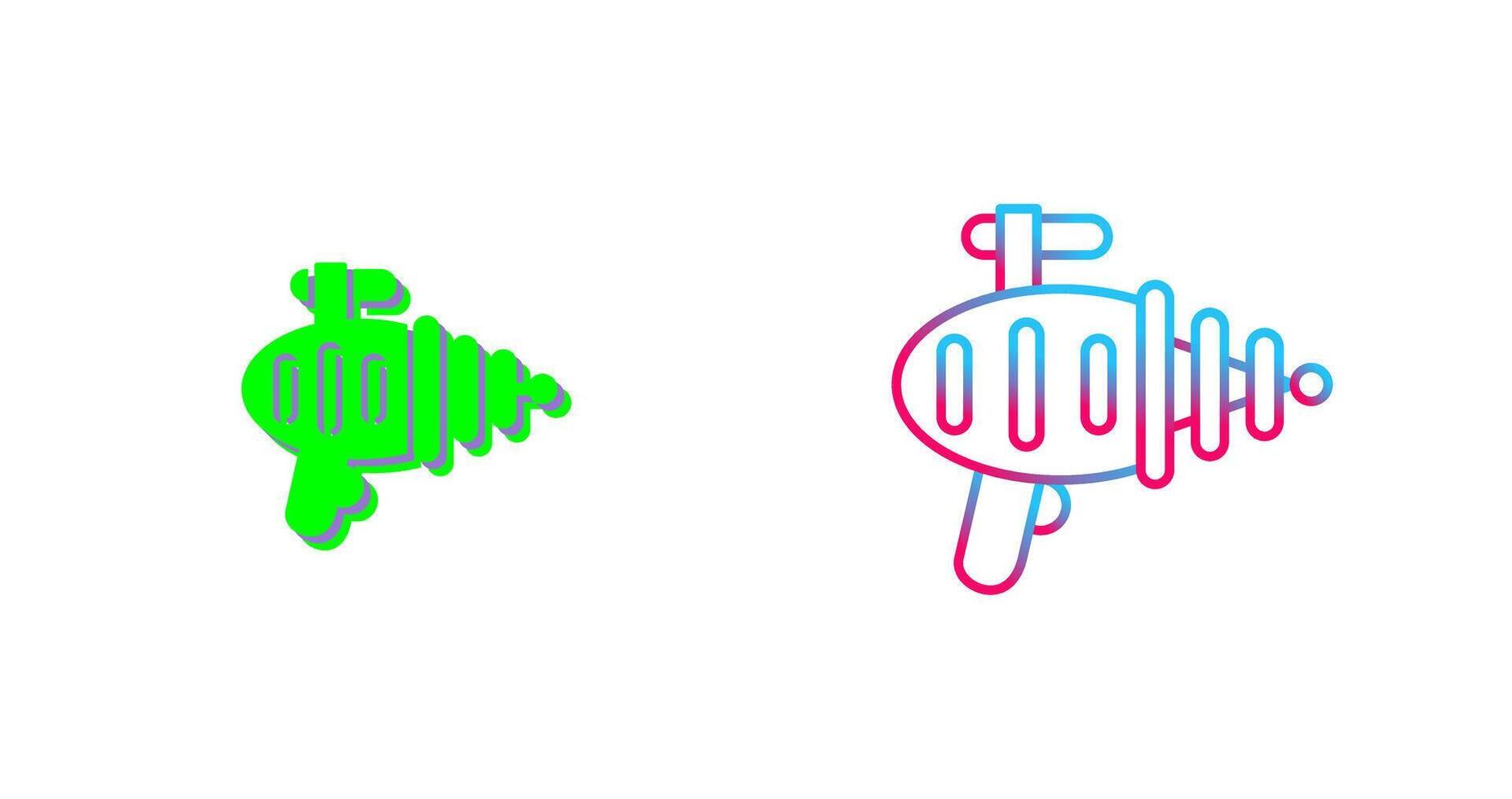 Laser Gun Icon Design vector