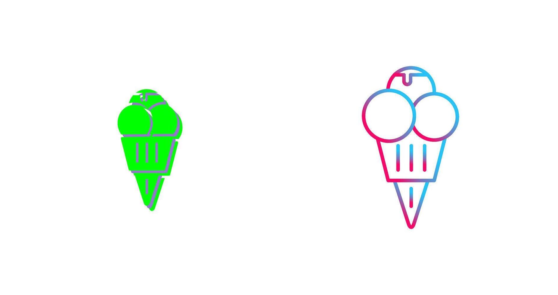 Ice cream Icon Design vector
