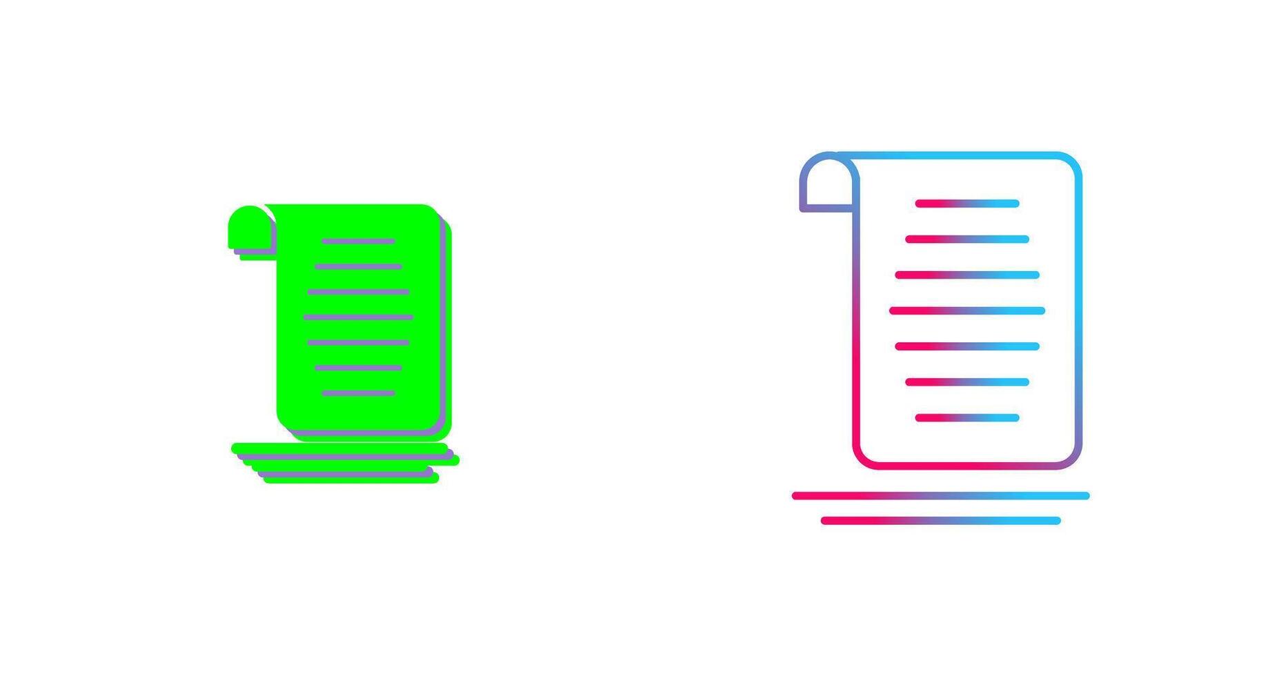 Document Icon Design vector