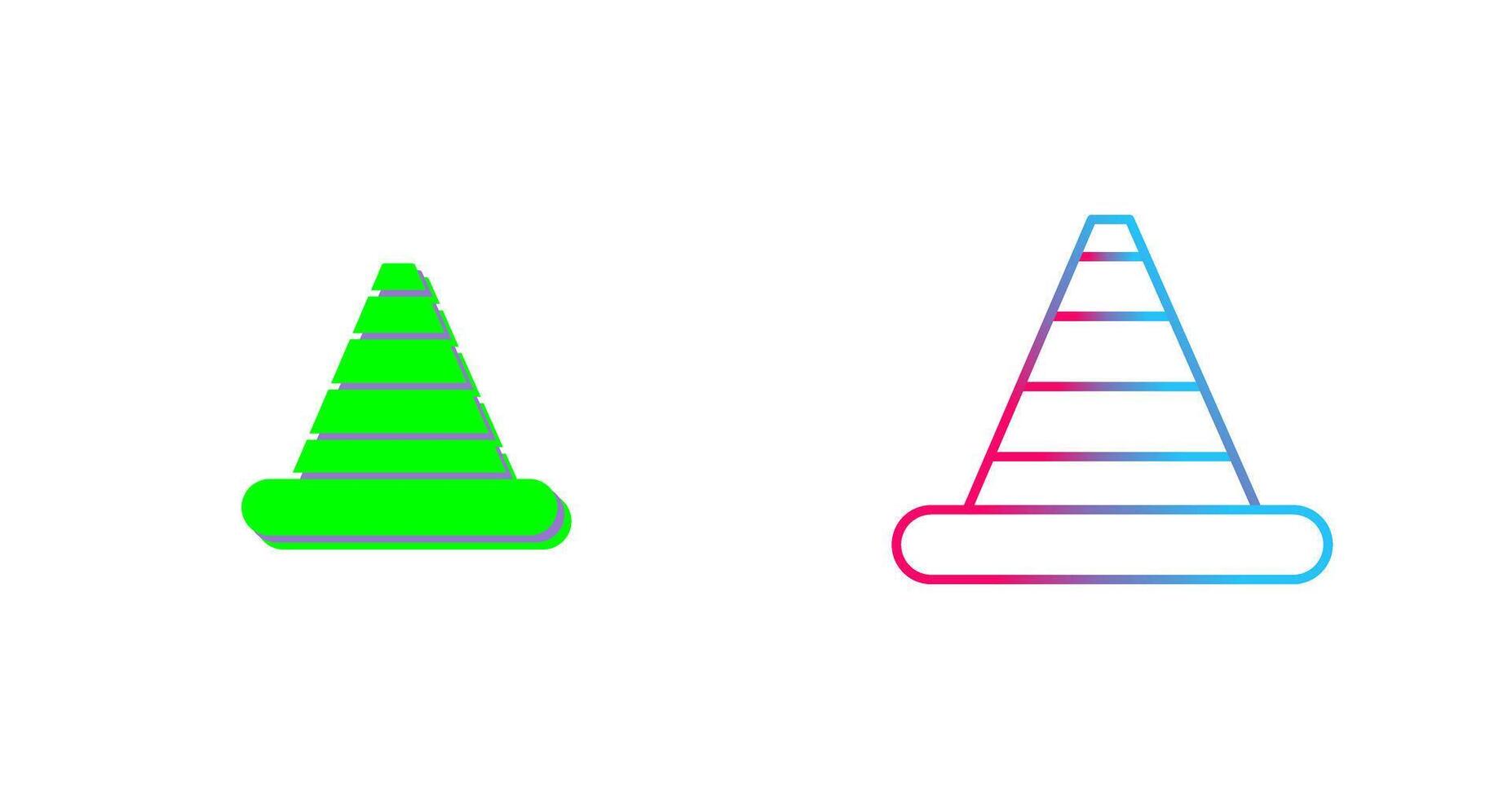 Traffic Cone Icon Design vector