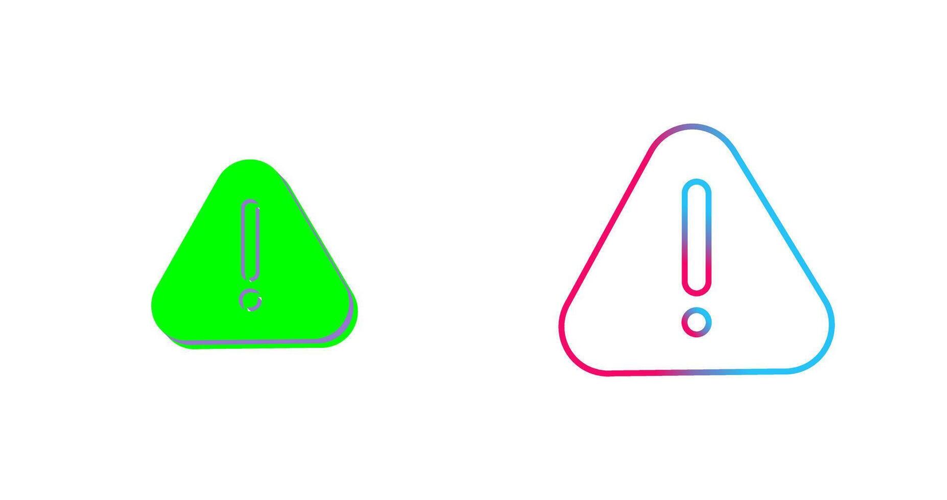 Warning Icon Design vector