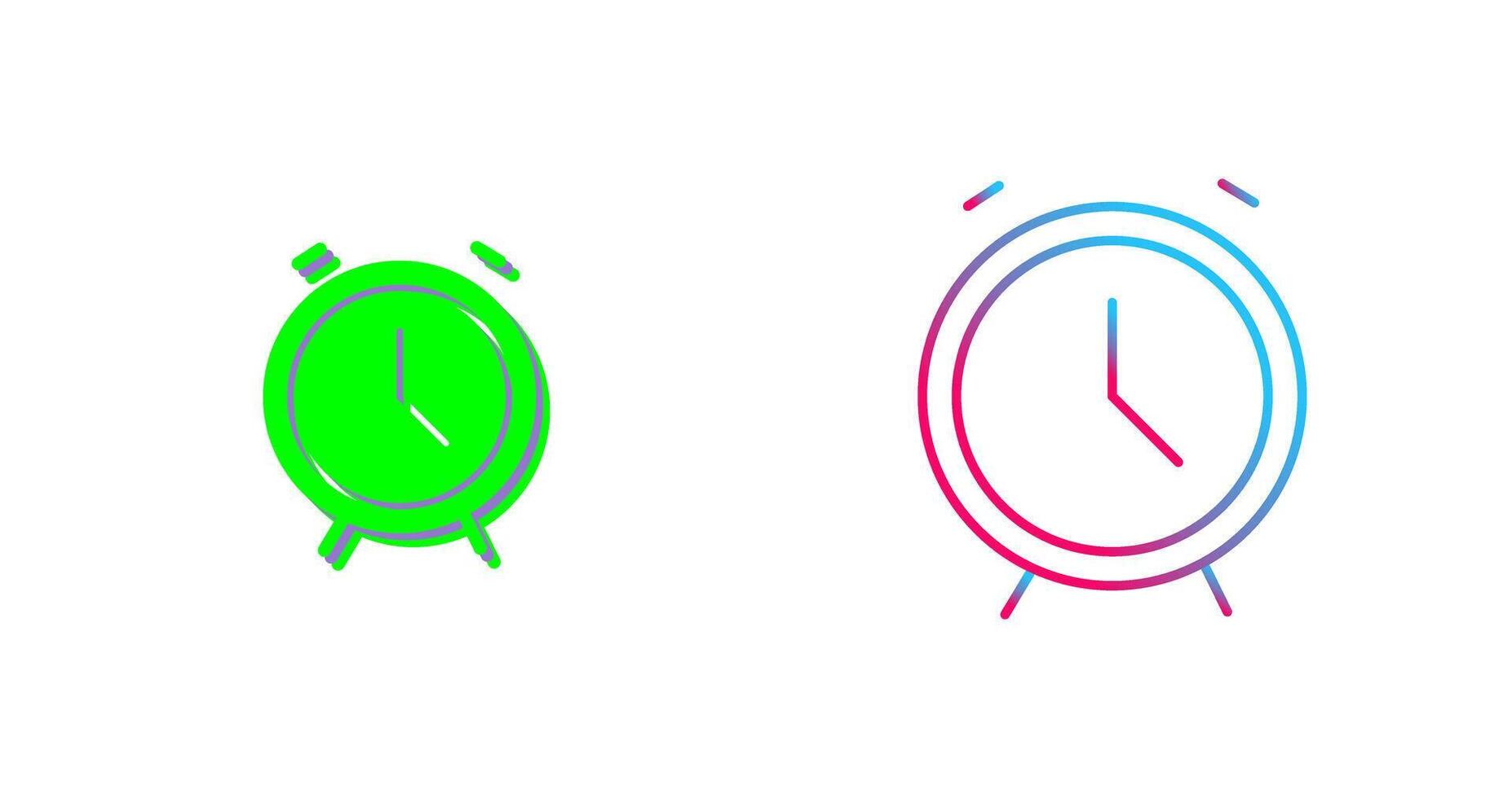 Alarm Clock Icon Design vector